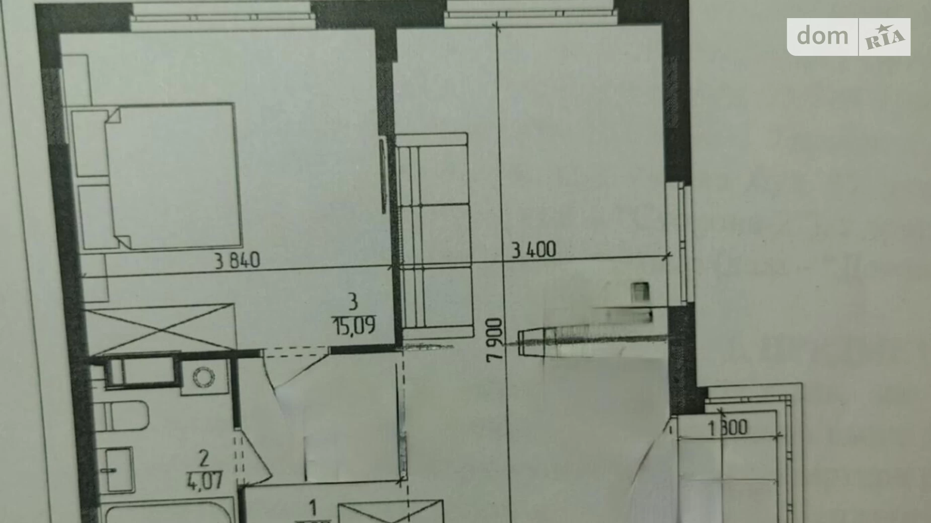 Продается 1-комнатная квартира 52 кв. м в Киеве, просп. Любомира Гузара, 9Б