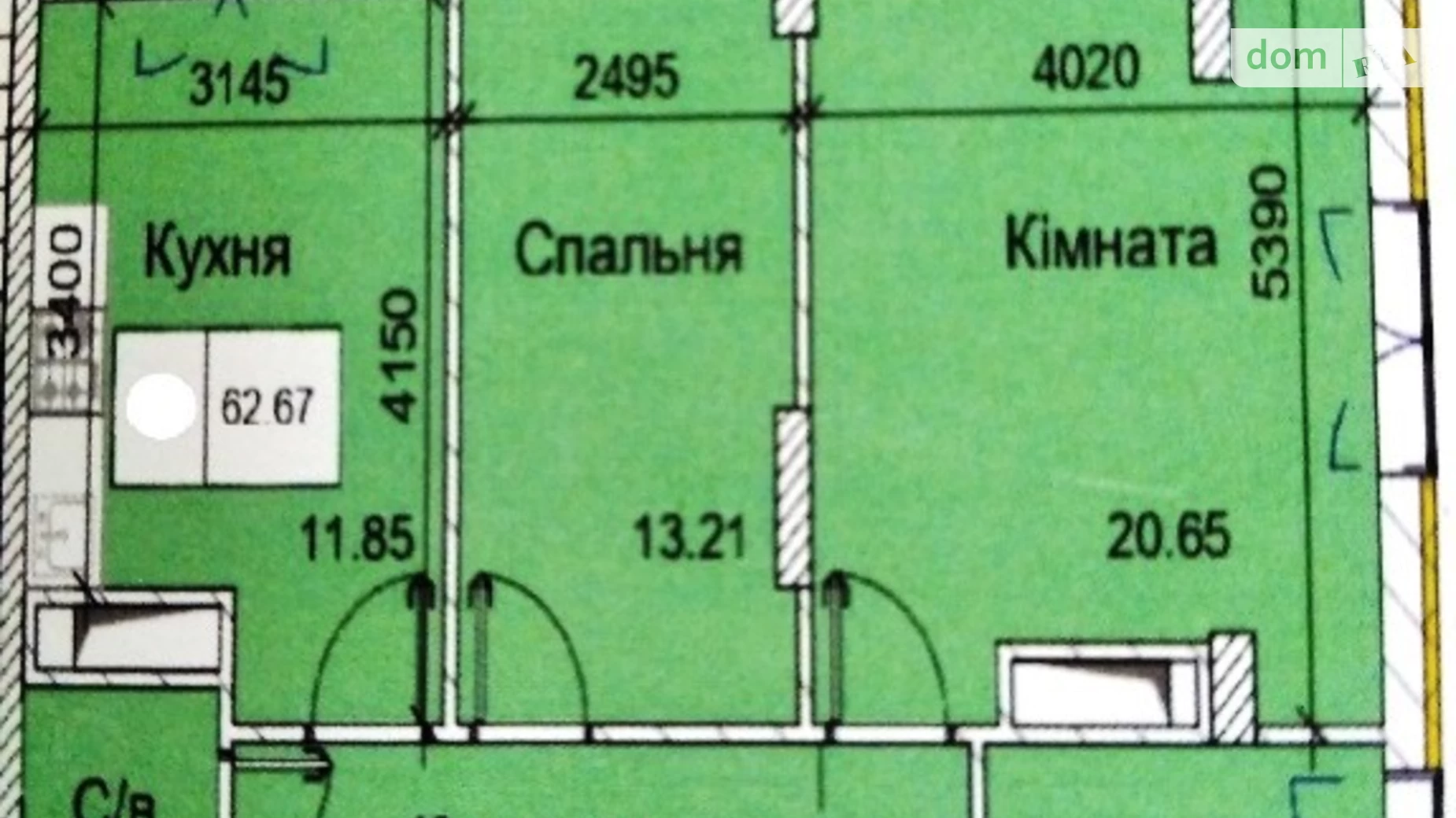 Продається 2-кімнатна квартира 65 кв. м у Одесі, вул. Академіка Заболотного