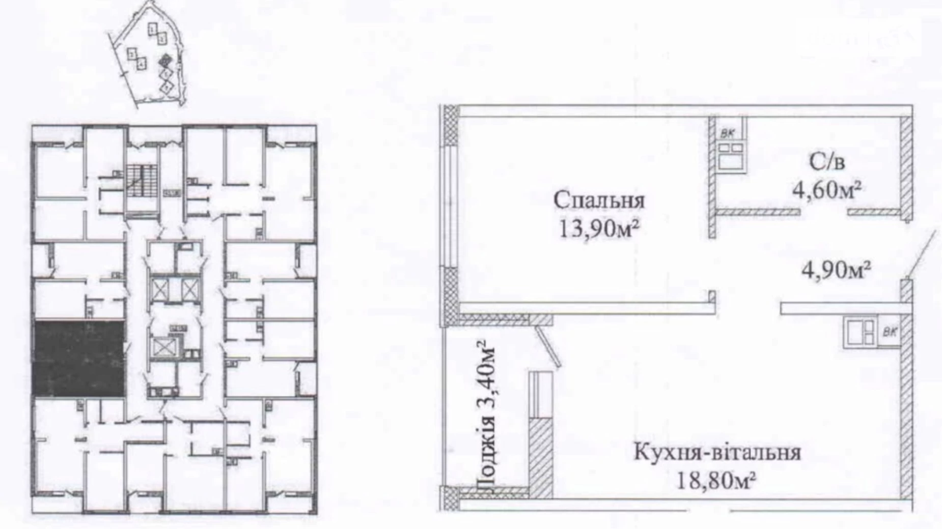 Продається 1-кімнатна квартира 44 кв. м у Одесі, вул. Жаботинського, 54А