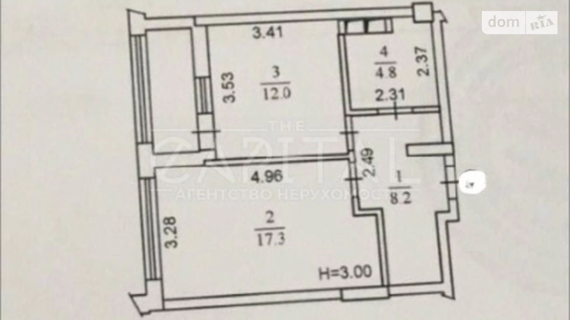 Продается 1-комнатная квартира 50 кв. м в Киеве, вул. Антоновича(Горького), 44