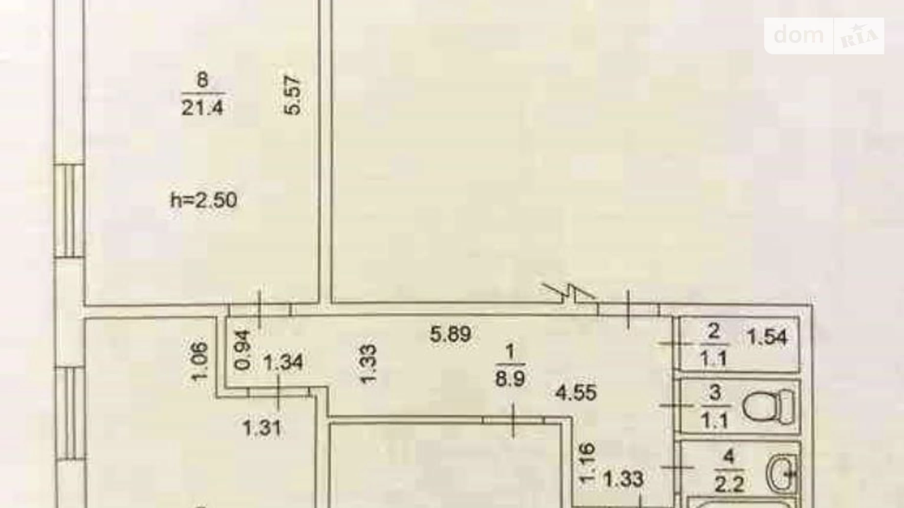 Продається 3-кімнатна квартира 70.4 кв. м у Києві, вул. Космонавта Поповича(Космонавта Волкова), 12А