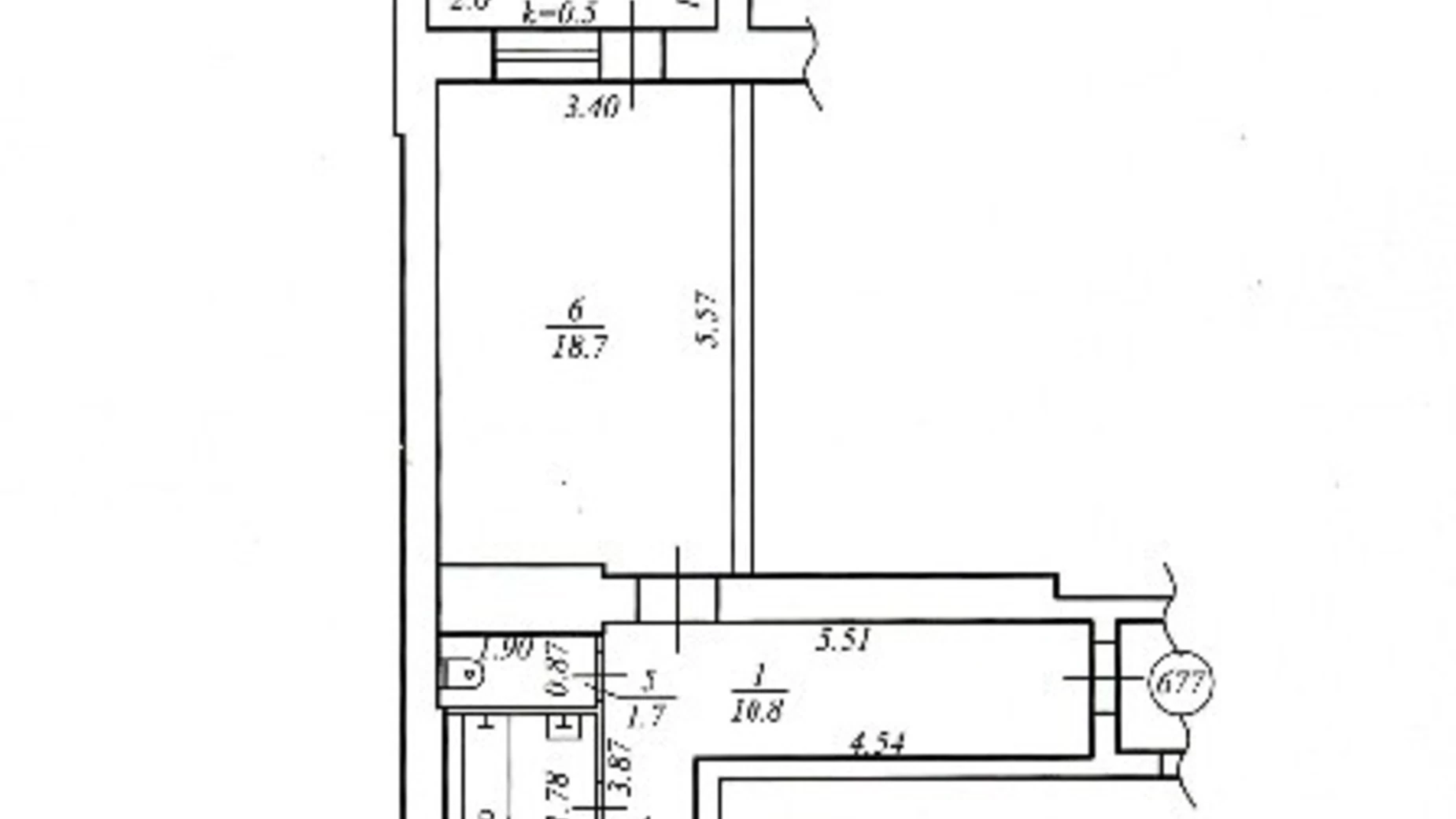 Продается 1-комнатная квартира 46.4 кв. м в Днепре, ул. Савкина, 6