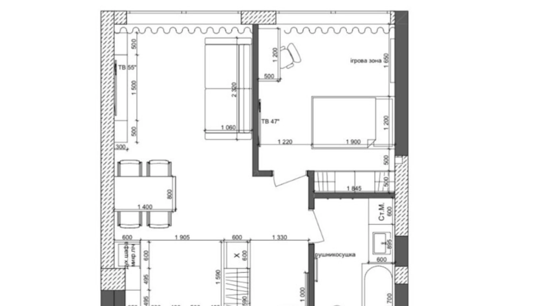 Продается 1-комнатная квартира 46 кв. м в Днепре, ул. Альвинского, 3