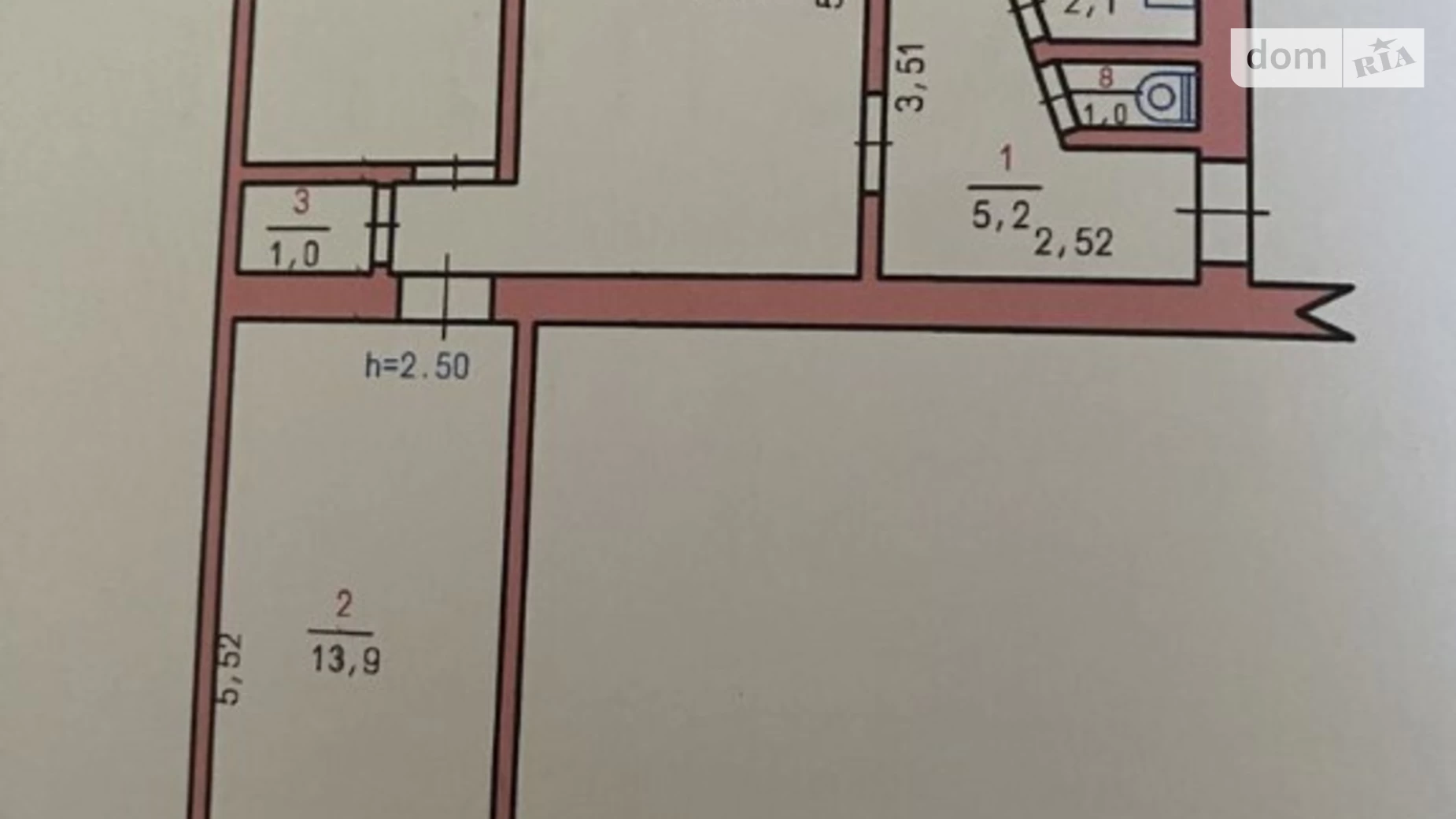 Продається 3-кімнатна квартира 56 кв. м у Хмельницькому, вул. Сковороди Григорія