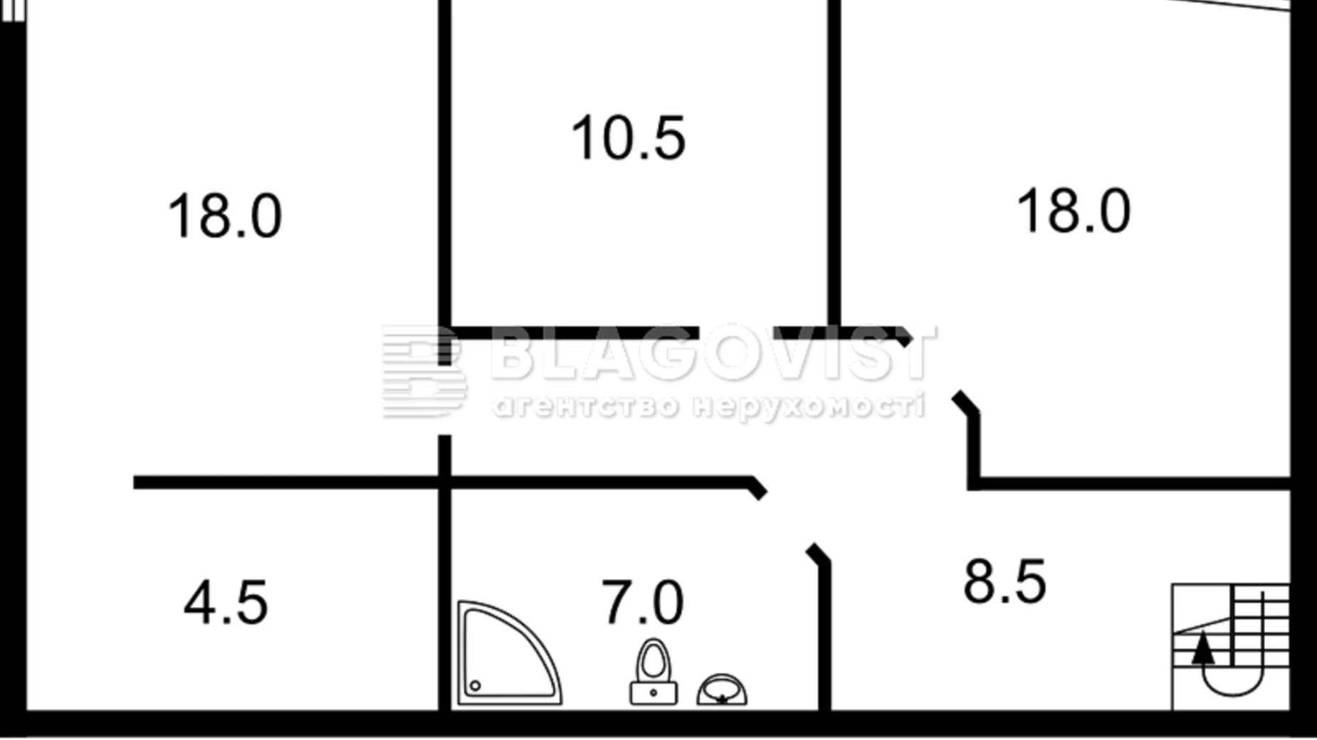 Продается 4-комнатная квартира 117 кв. м в Киеве, ул. Николая Гришко, 9