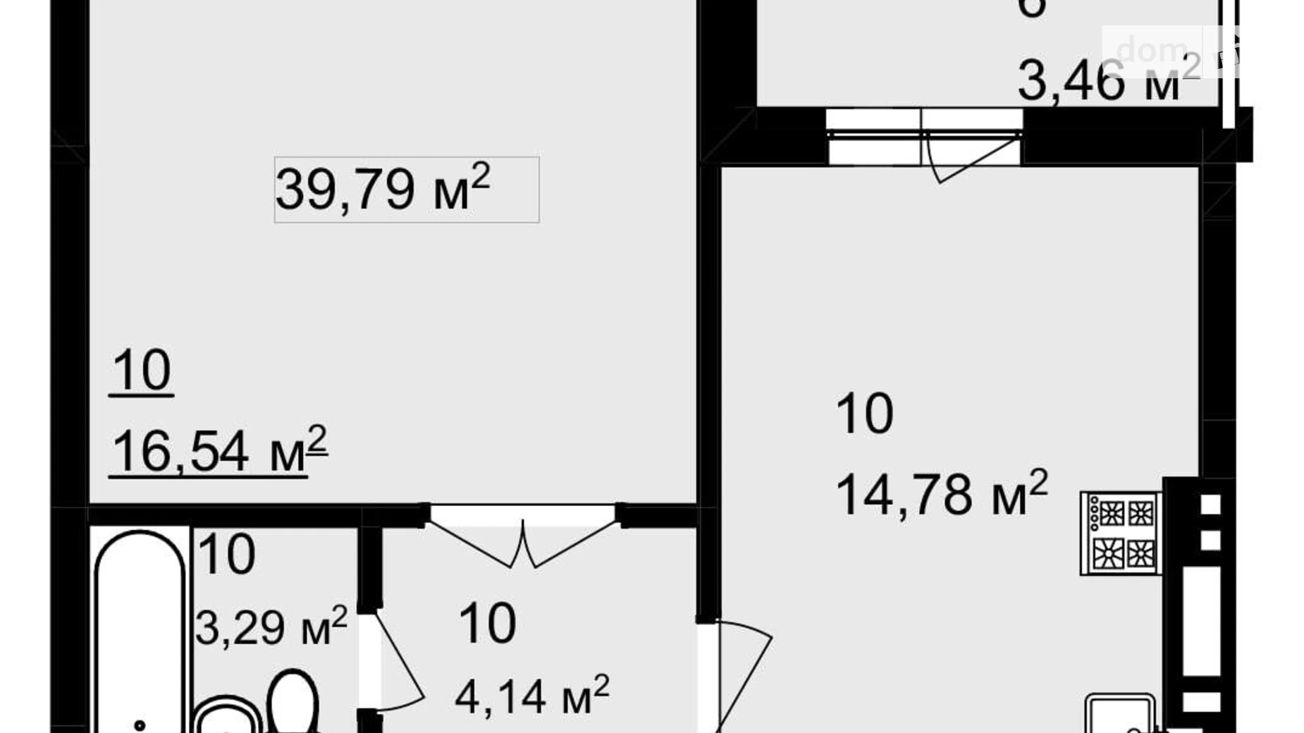 Продается 1-комнатная квартира 46.9 кв. м в Львове, ул. Щирецкая