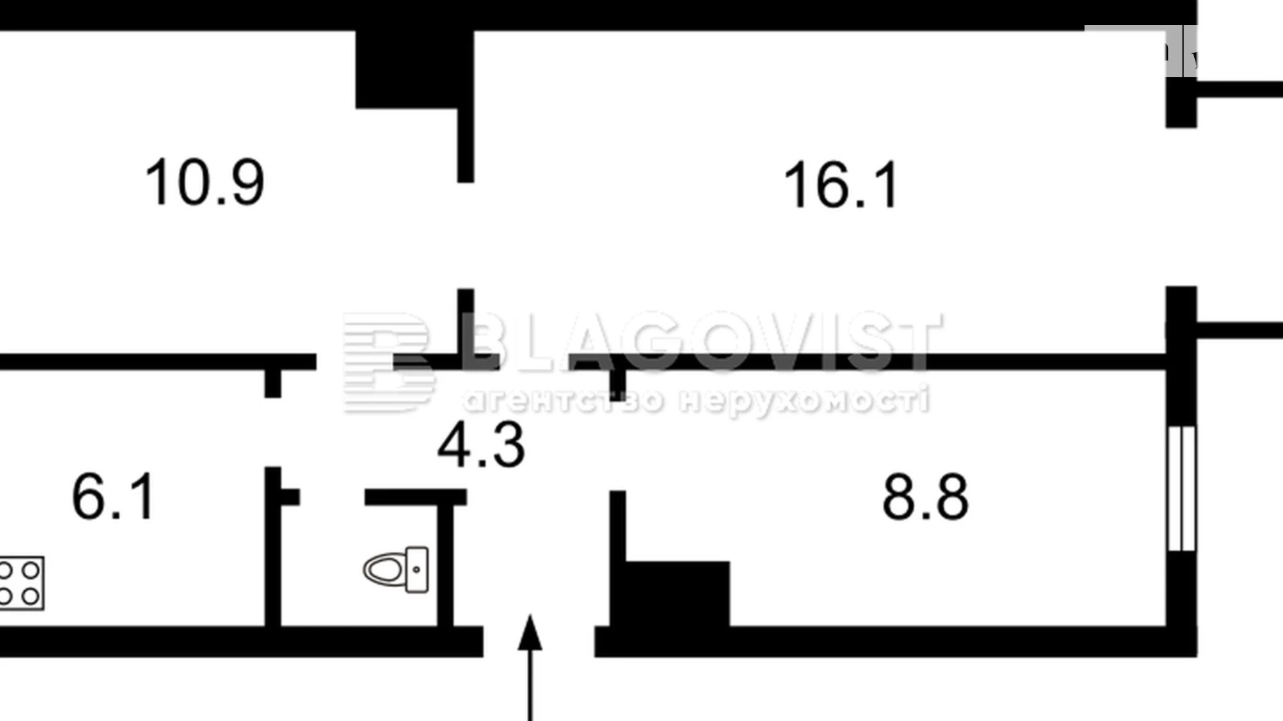 Продается 3-комнатная квартира 48 кв. м в Киеве, ул. Дмитриевская (Куреневка), 29