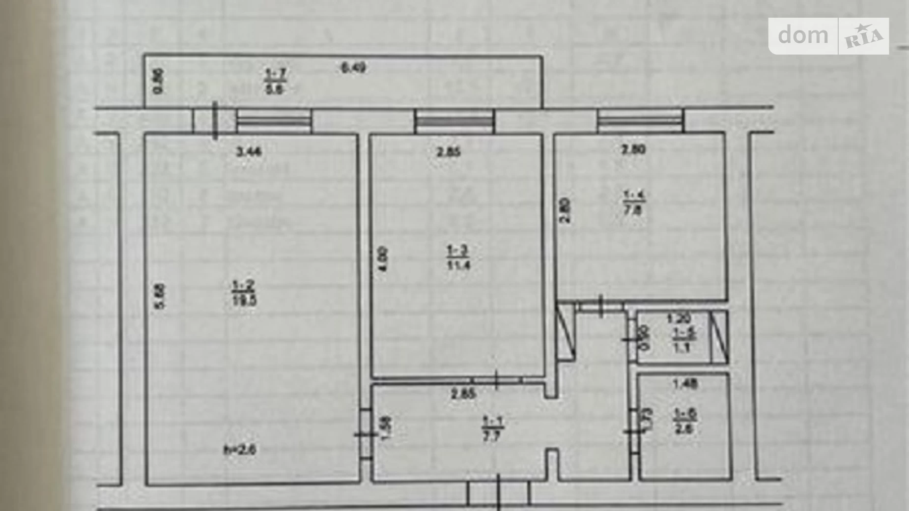 Продається 2-кімнатна квартира 55.7 кв. м у Києві, просп. Червоної Калини(Маяковського Володимира), 81