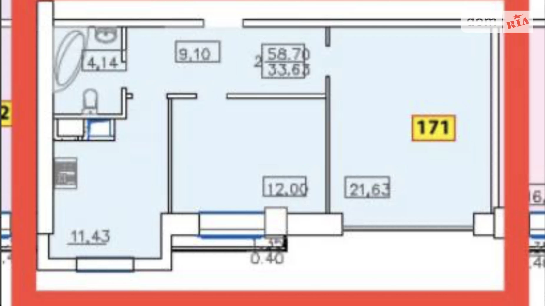 Продается 2-комнатная квартира 62 кв. м в Одессе, бул. Французский, 60Б