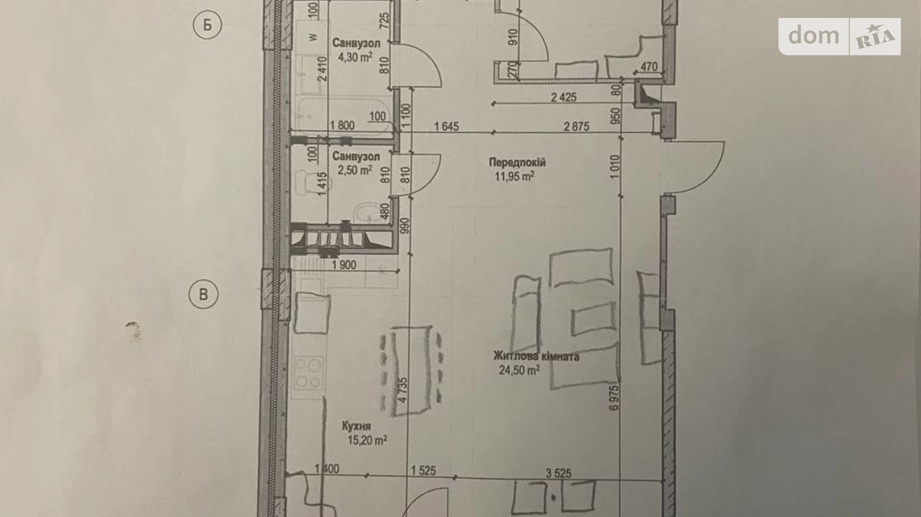 Продається 3-кімнатна квартира 91 кв. м у Києві, Харківське шосе