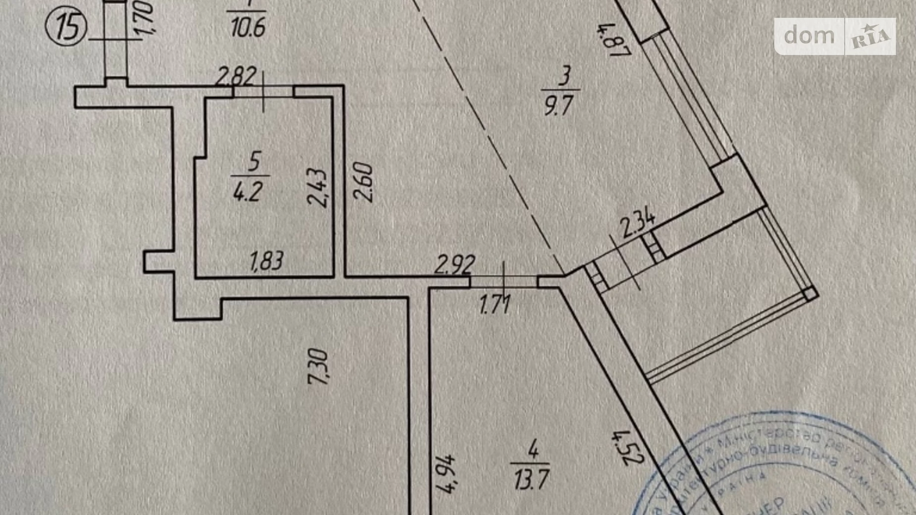 Продается 1-комнатная квартира 45.5 кв. м в Ровно, ул. Студенческая, 18