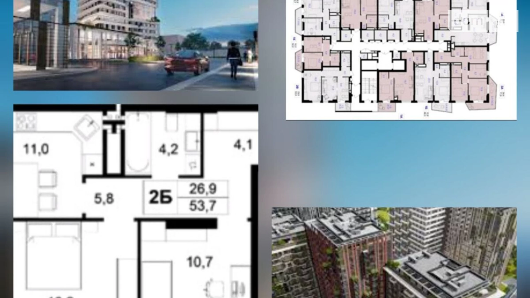 Продается 2-комнатная квартира 53.7 кв. м в Виннице, пер. Кирпичный, 12