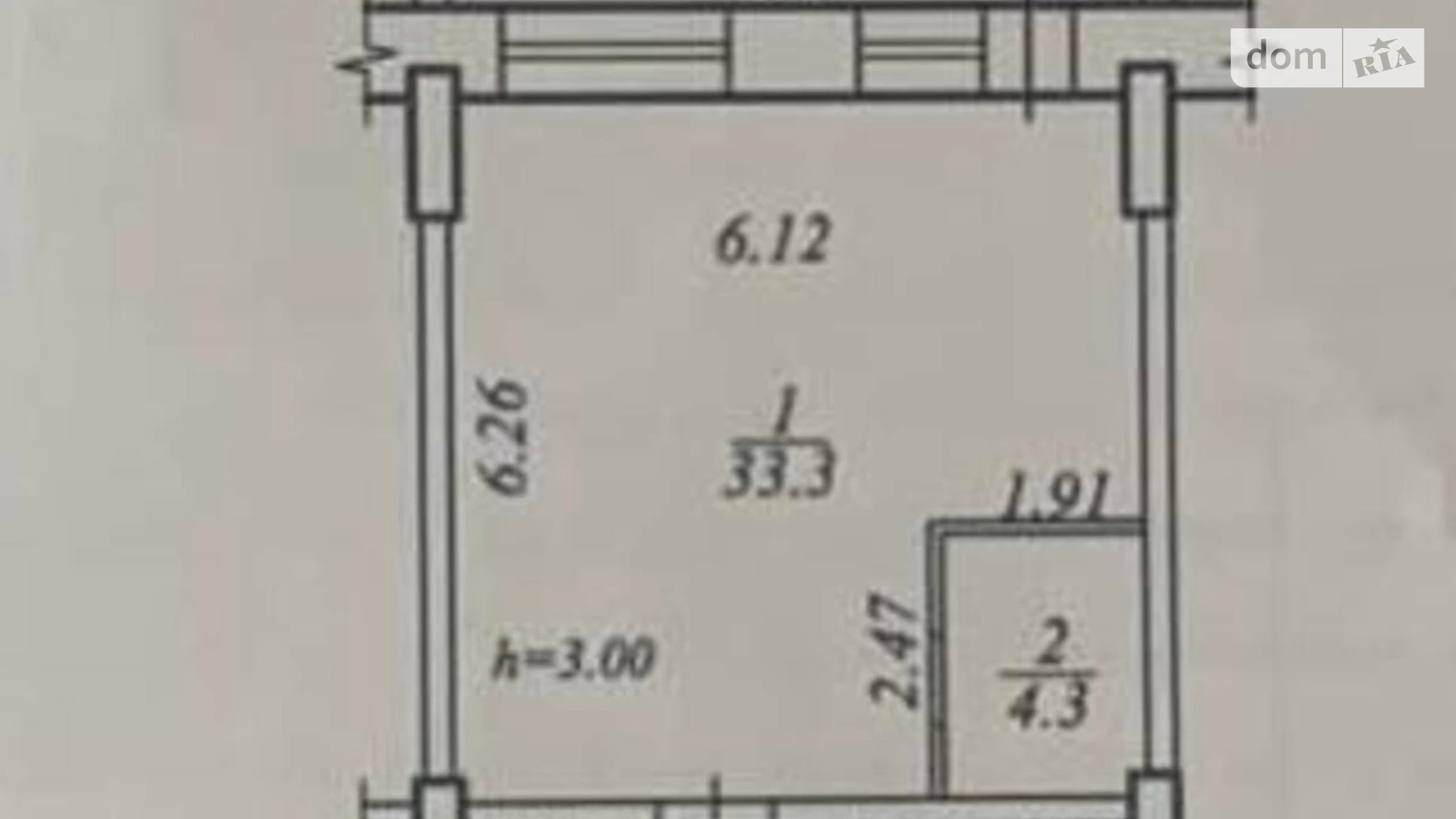 Продается 1-комнатная квартира 40 кв. м в Днепре, бул. Звездный