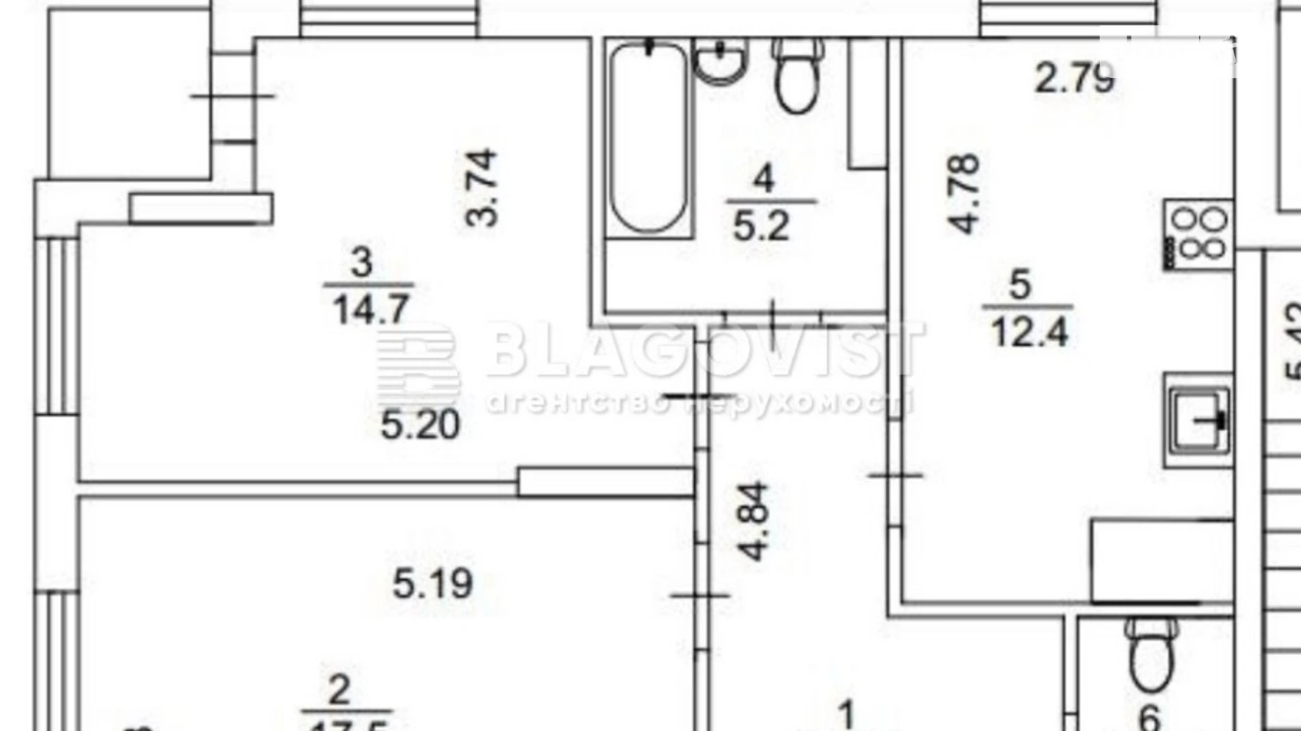 Продается 2-комнатная квартира 64.5 кв. м в Киеве, ул. Глубочицкая, 13 - фото 3