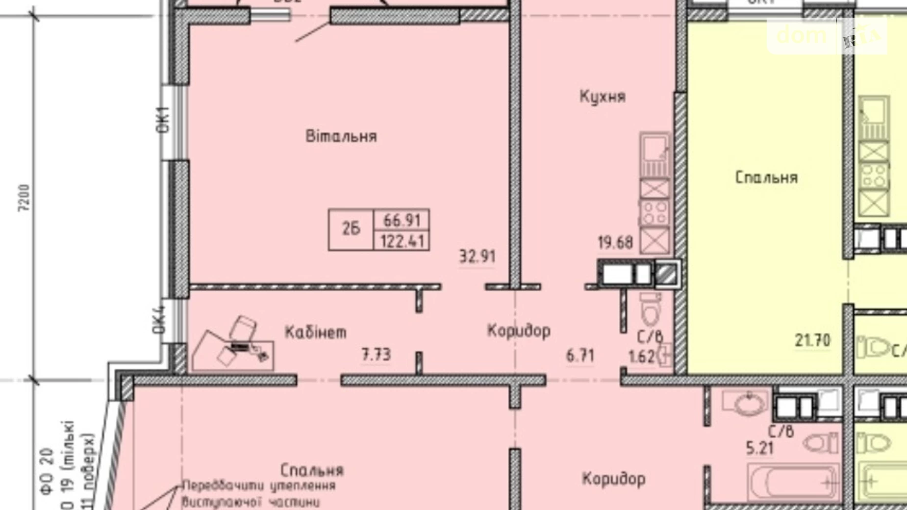 Продається 2-кімнатна квартира 123 кв. м у Одесі, просп. Шевченка, 29/1 - фото 3