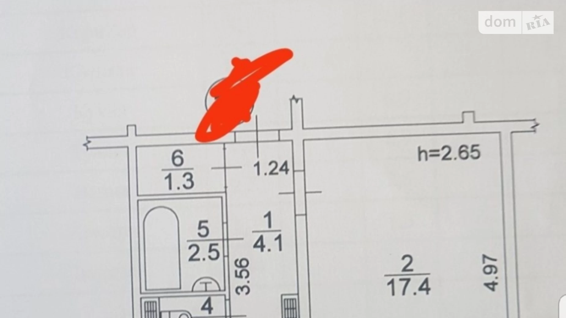 1-комнатная квартира 35 кв. м в Запорожье, ул. Калнышевского