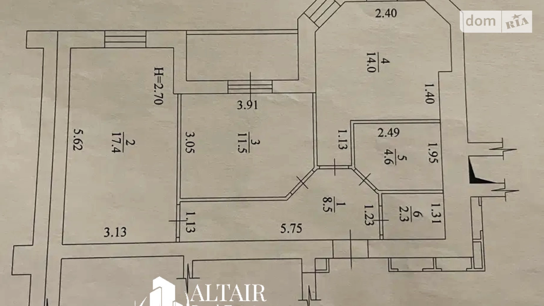 Продається 2-кімнатна квартира 62 кв. м у Харкові, вул. Професорська