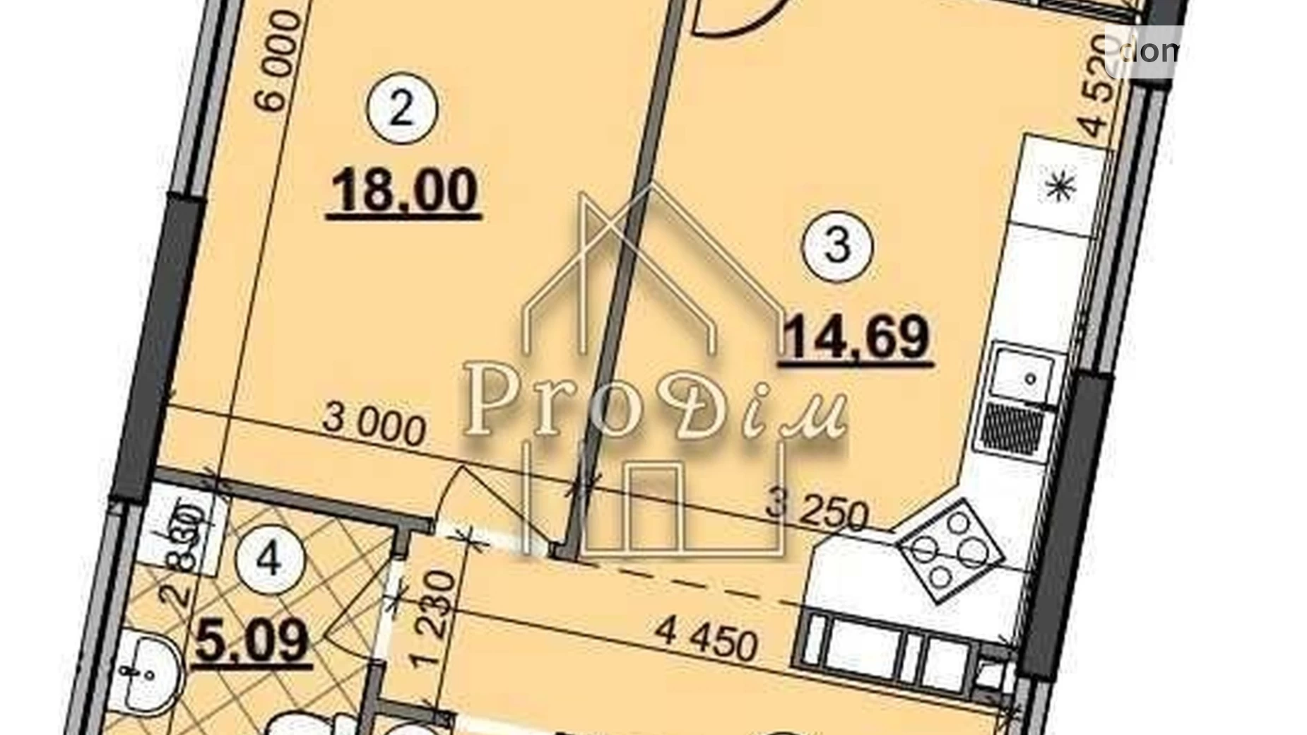 Продается 2-комнатная квартира 55 кв. м в Киеве, наб. Днепровская, 1