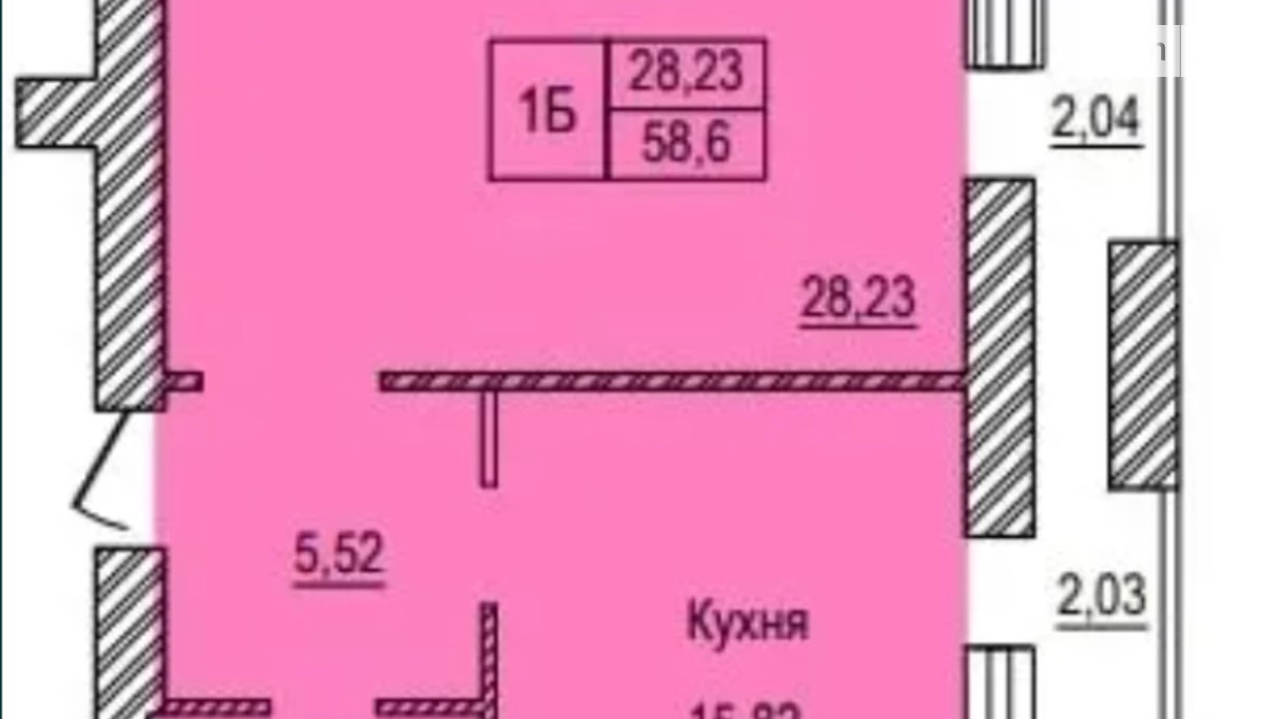 Продається 1-кімнатна квартира 45 кв. м у Дніпрі, вул. Космічна