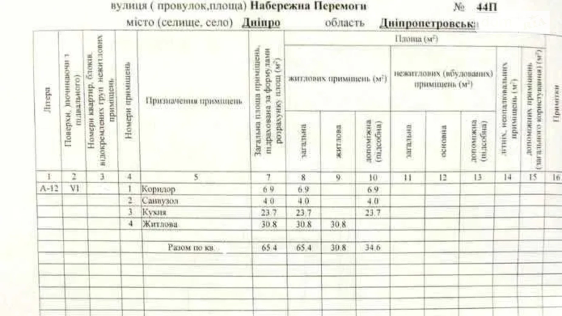 Продается 1-комнатная квартира 65 кв. м в Днепре, ул. Набережная Победы, 44П - фото 2