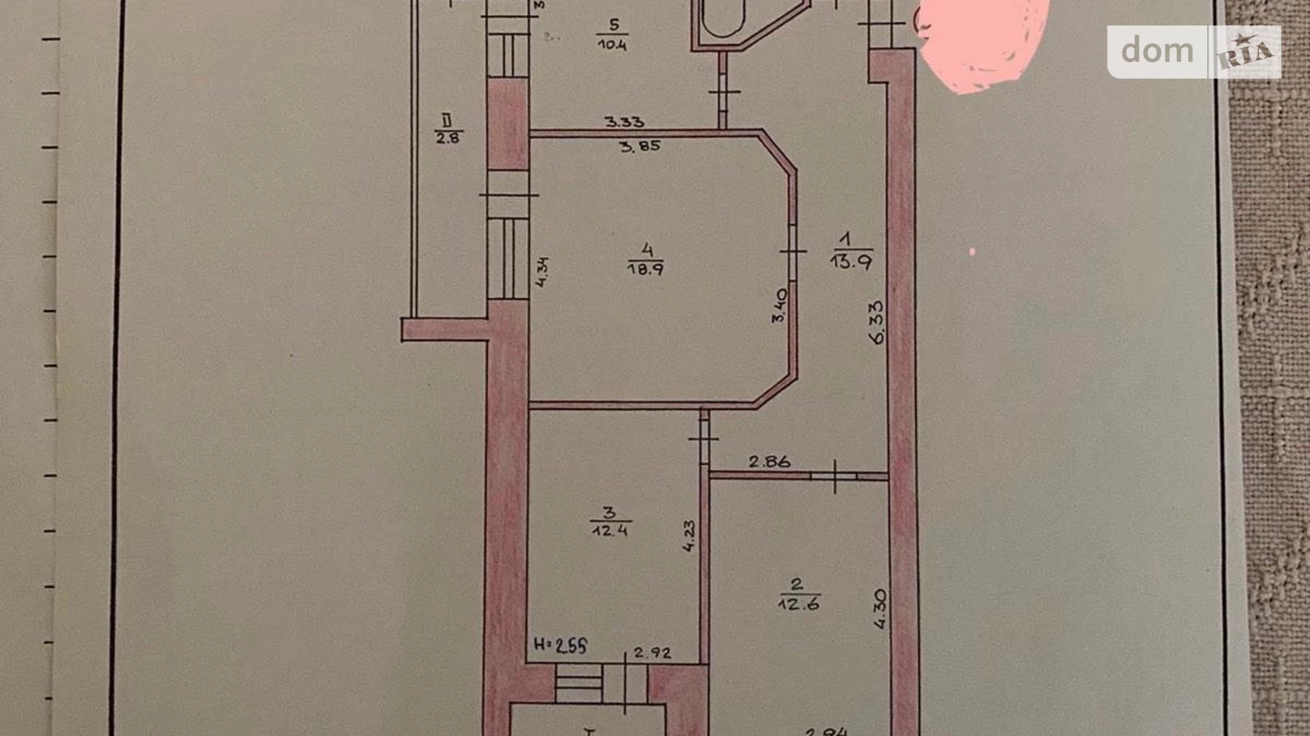 3-комнатная квартира 77 кв. м в Тернополе, ул. Карпенко