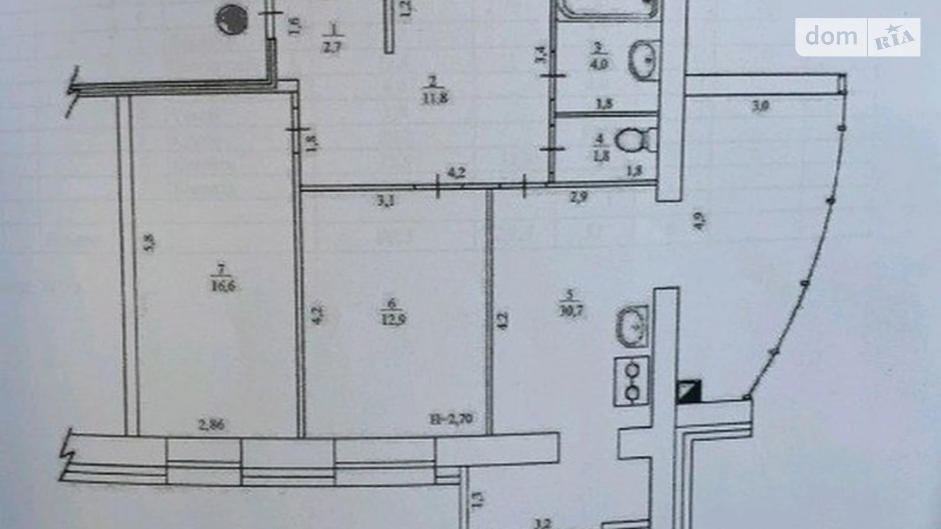 Продается 2-комнатная квартира 81 кв. м в Чернигове, ул. Независимости, 23 - фото 2