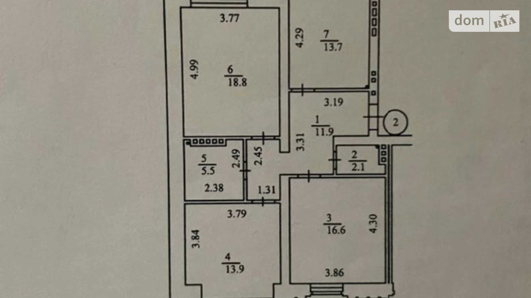 Продается 3-комнатная квартира 82.5 кв. м в Киеве, ул. Кожемяцкая, 18А