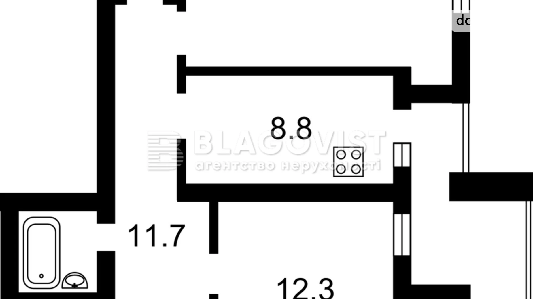 Продается 2-комнатная квартира 65 кв. м в Киеве, просп. Лобановского, 130