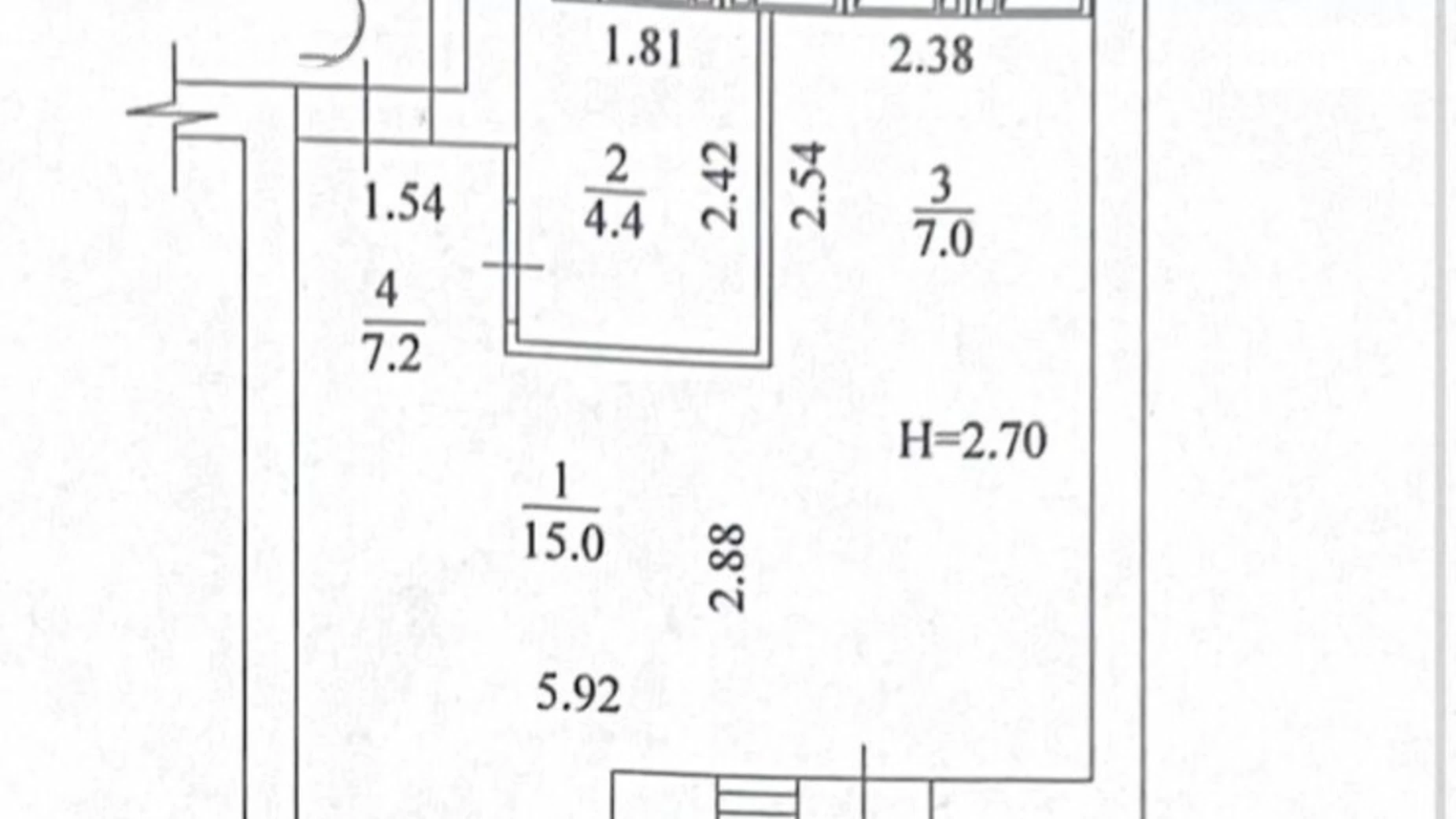 Продается 1-комнатная квартира 35.5 кв. м в Харькове, ул. Козакевича, 31