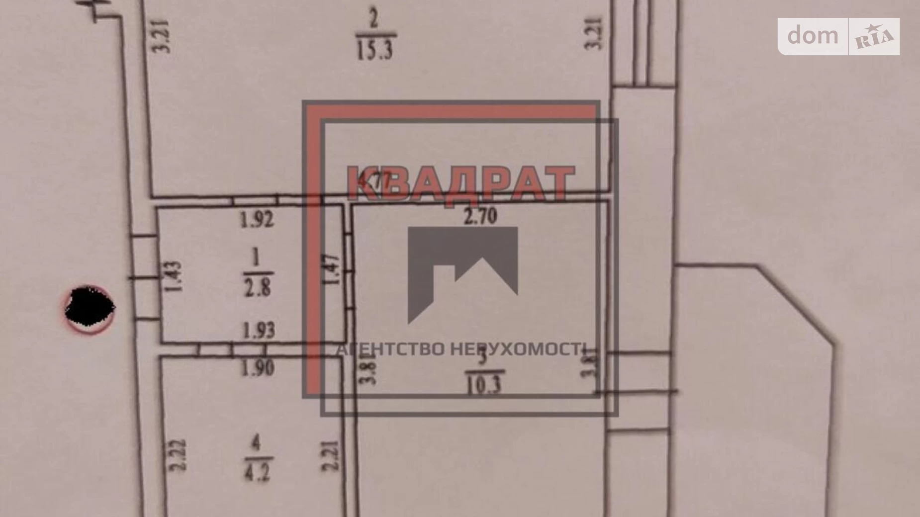 Продається 1-кімнатна квартира 37 кв. м у Полтаві, Левада