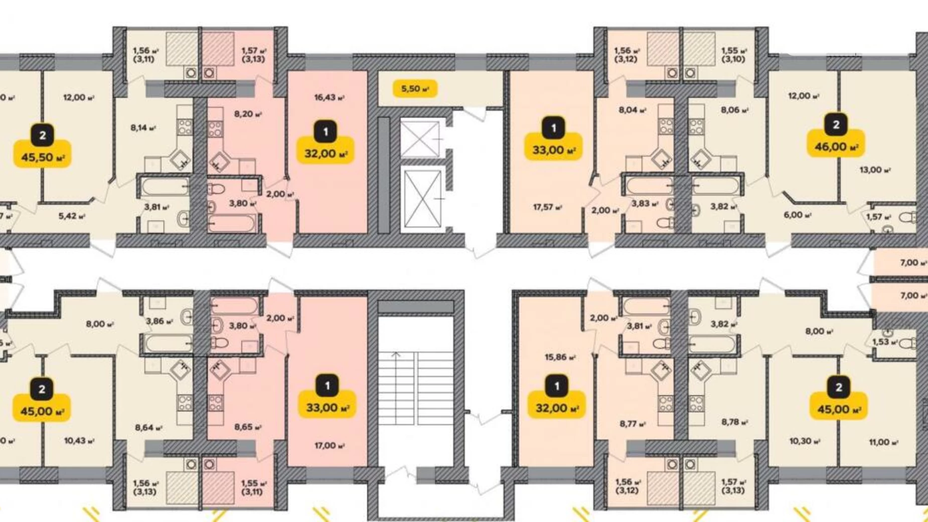 Продается 1-комнатная квартира 43 кв. м в Хмельницком, ул. Институтская - фото 2