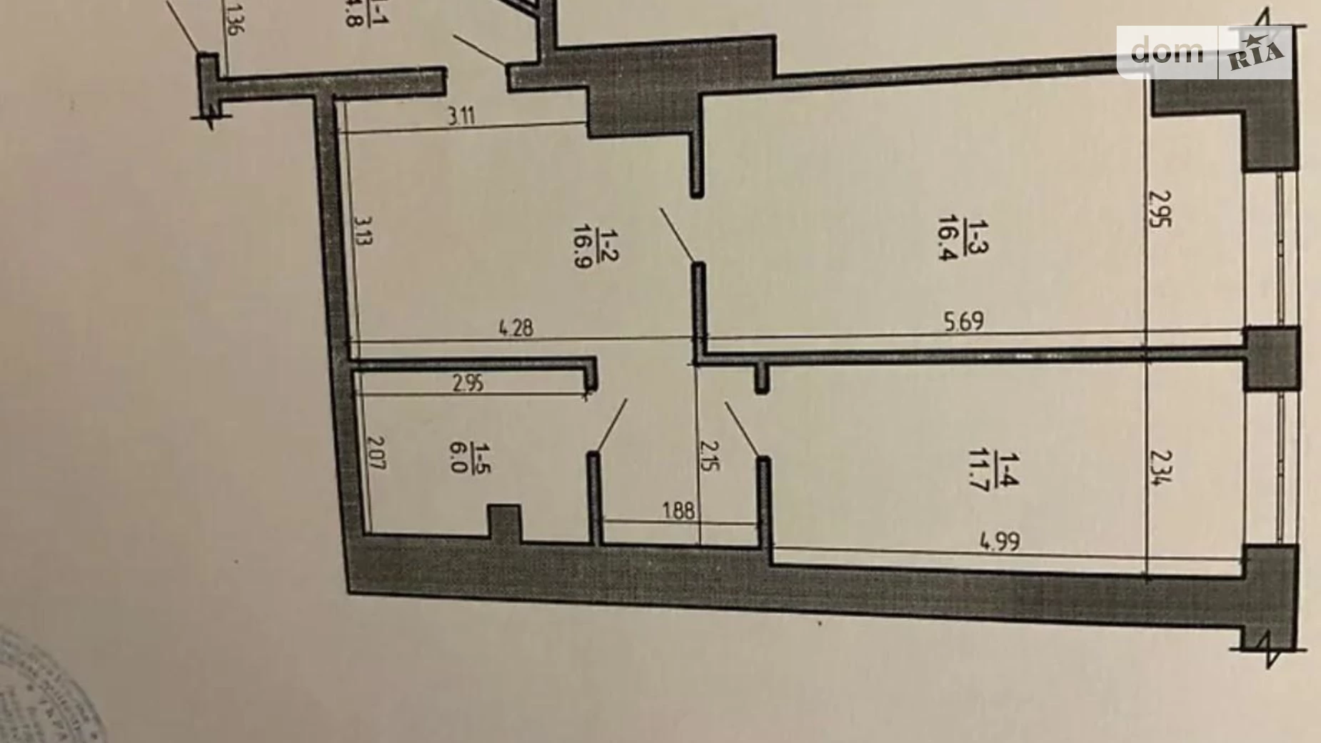 Продается 1-комнатная квартира 55 кв. м в Хмельницком, ул. Подольская