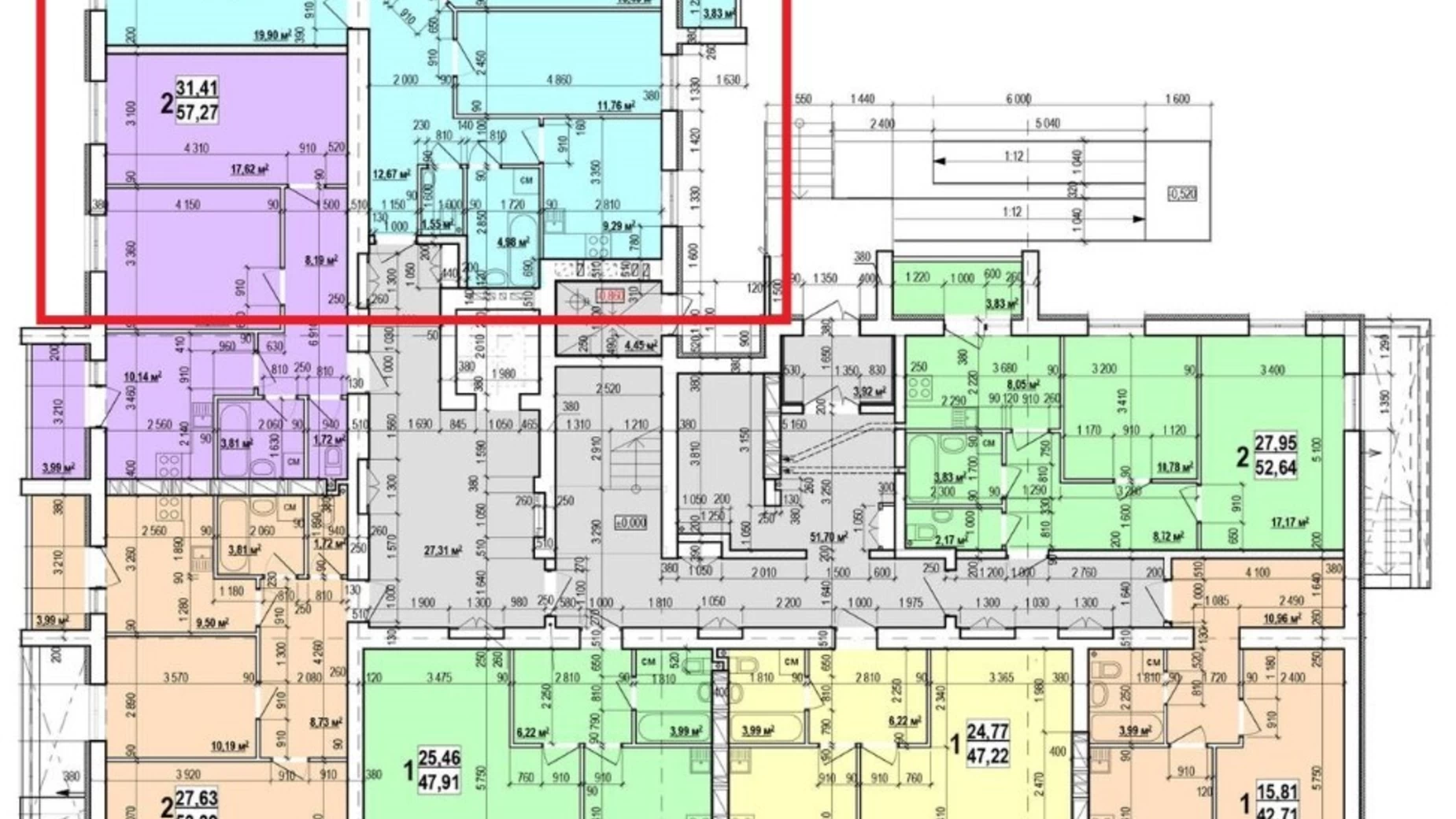 Продается 3-комнатная квартира 78.36 кв. м в Харькове, ул. Мира