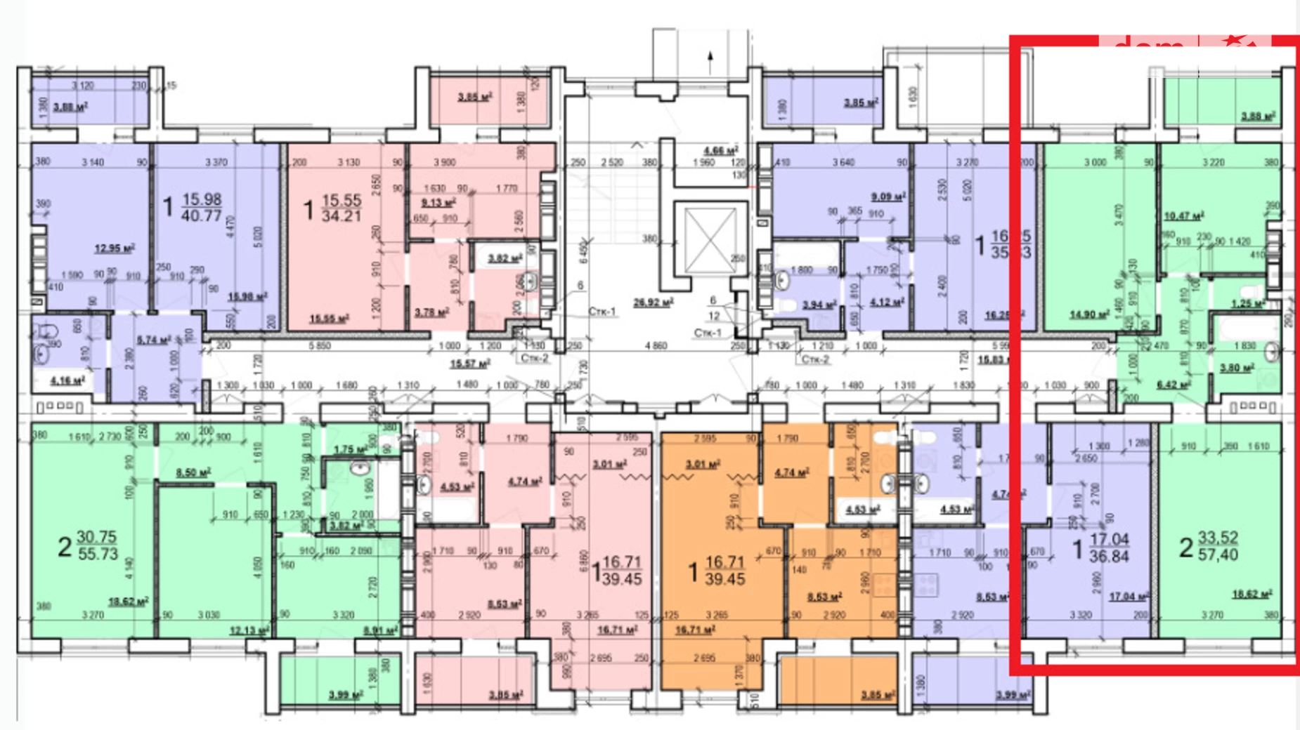 Продается 2-комнатная квартира 58 кв. м в Харькове, ул. Мира