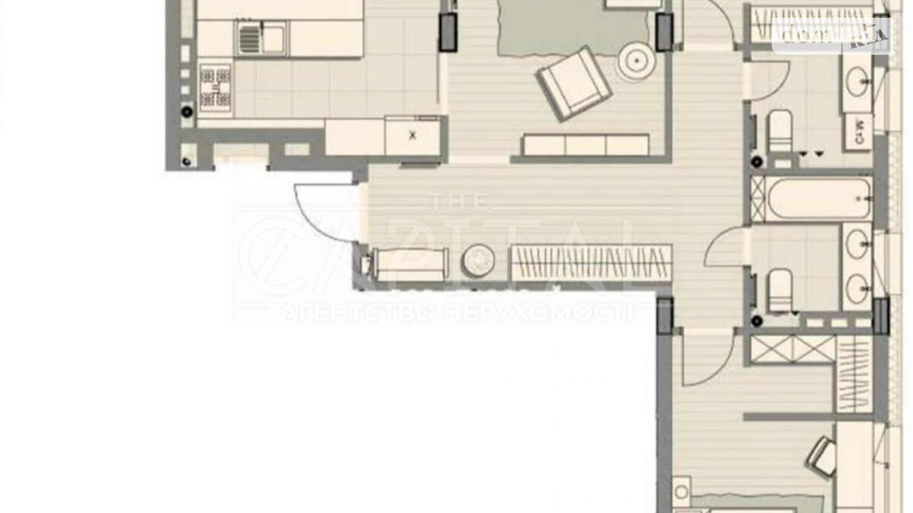 Продается 3-комнатная квартира 119.6 кв. м в Козине, пер. Казацкий, 11