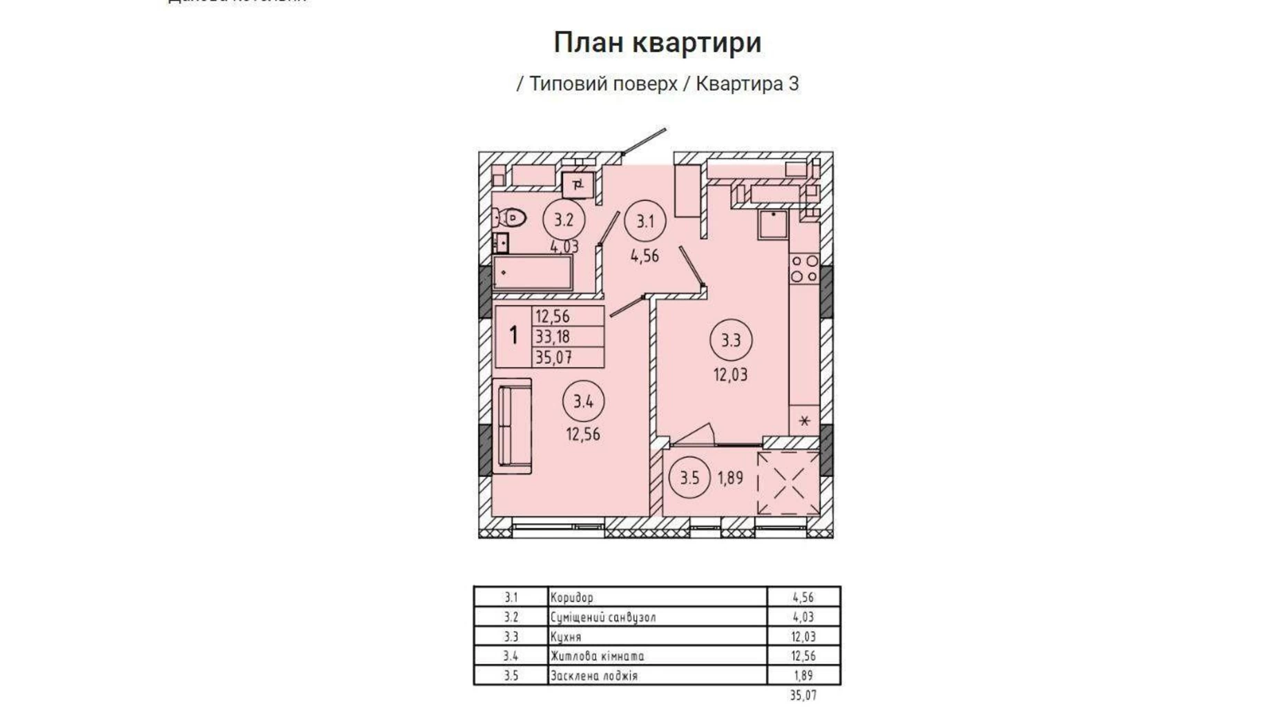 Продається 1-кімнатна квартира 35 кв. м у Львові, вул. Миколайчука, 38