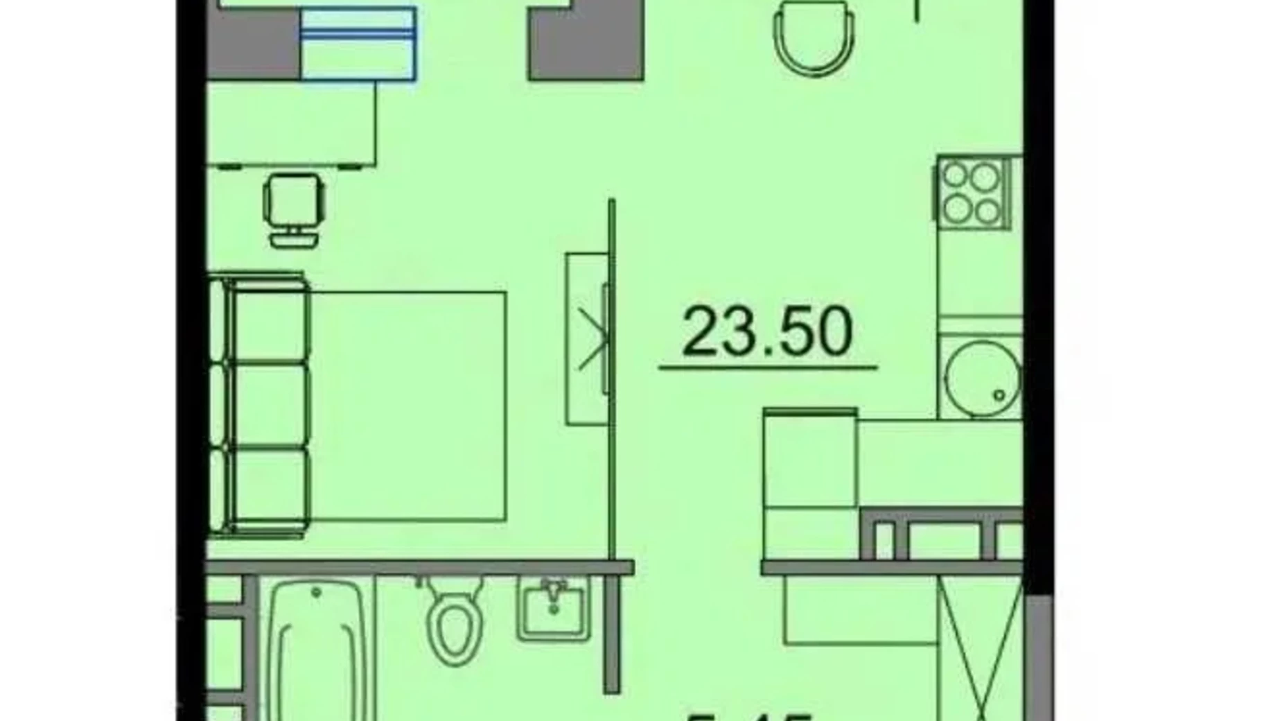 Продается 1-комнатная квартира 35 кв. м в Одессе, ул. Косвенная, 64/66