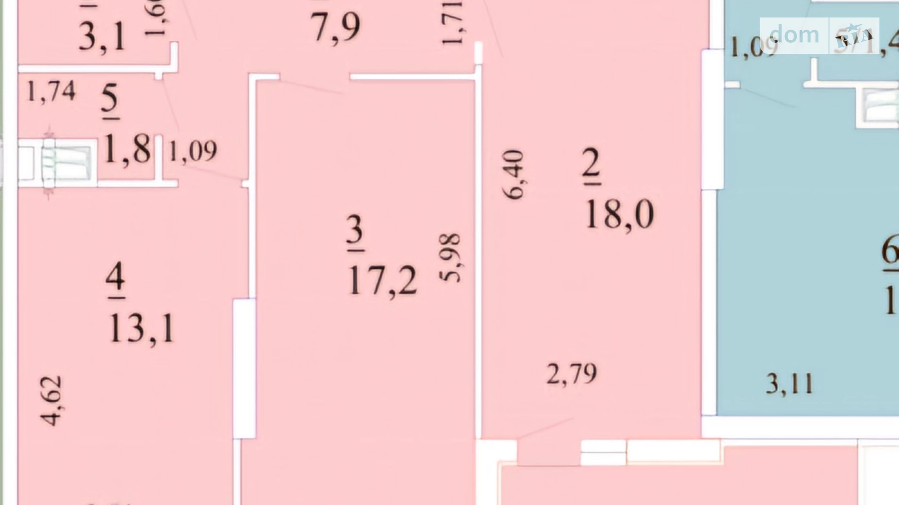 Продається 2-кімнатна квартира 64.4 кв. м у Одесі, вул. Новаторів