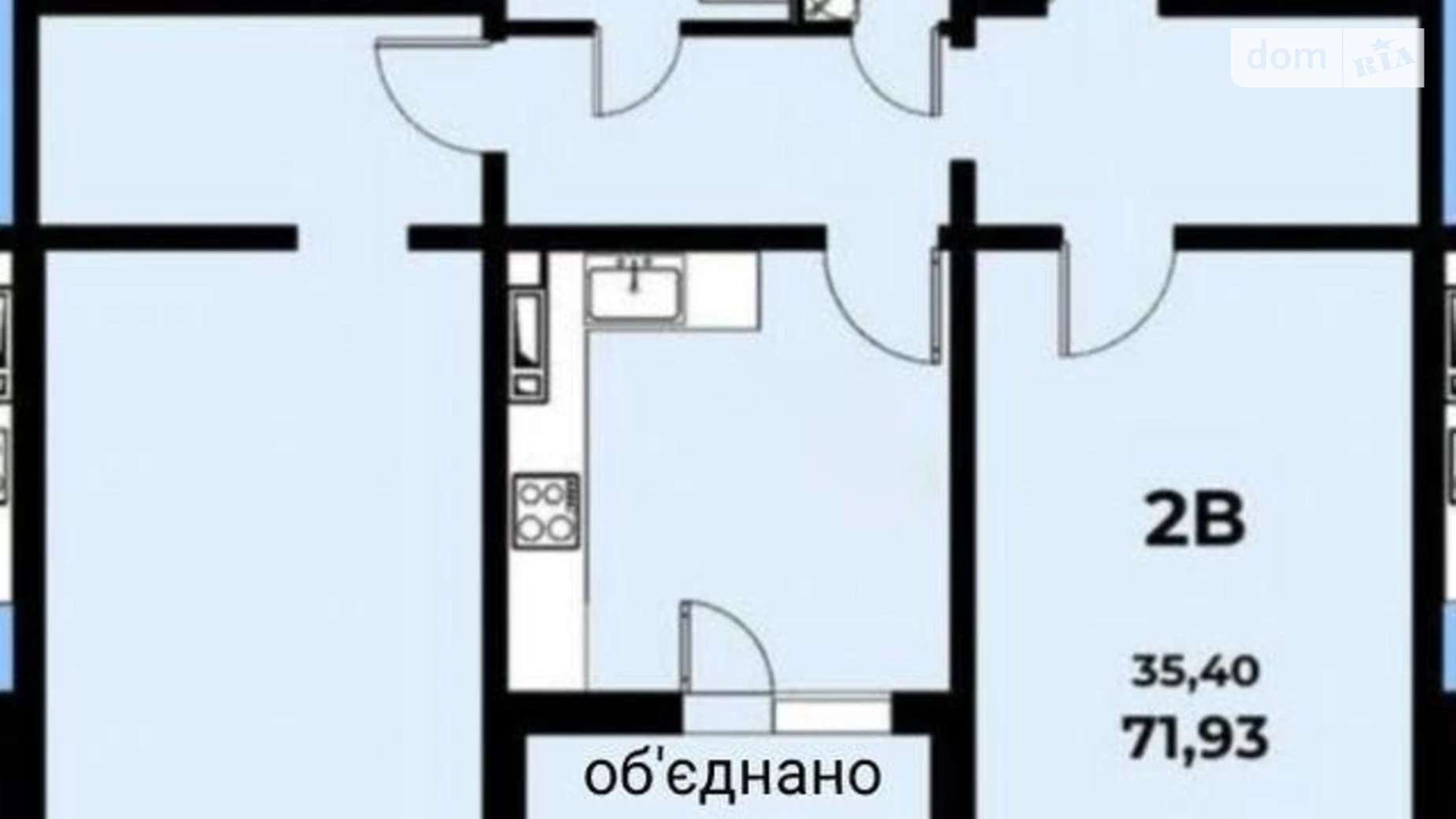 Продається 2-кімнатна квартира 74 кв. м у Києві, пров. Балтійський, 3