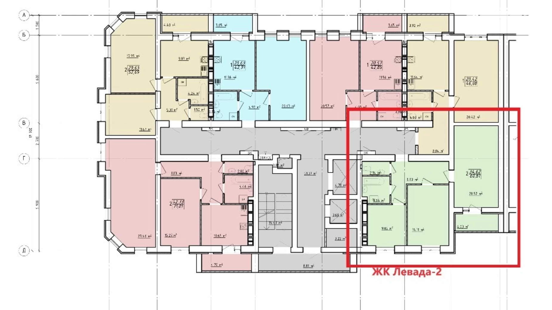 Продается 2-комнатная квартира 61 кв. м в Харькове, ул. Заливная, 12 - фото 2