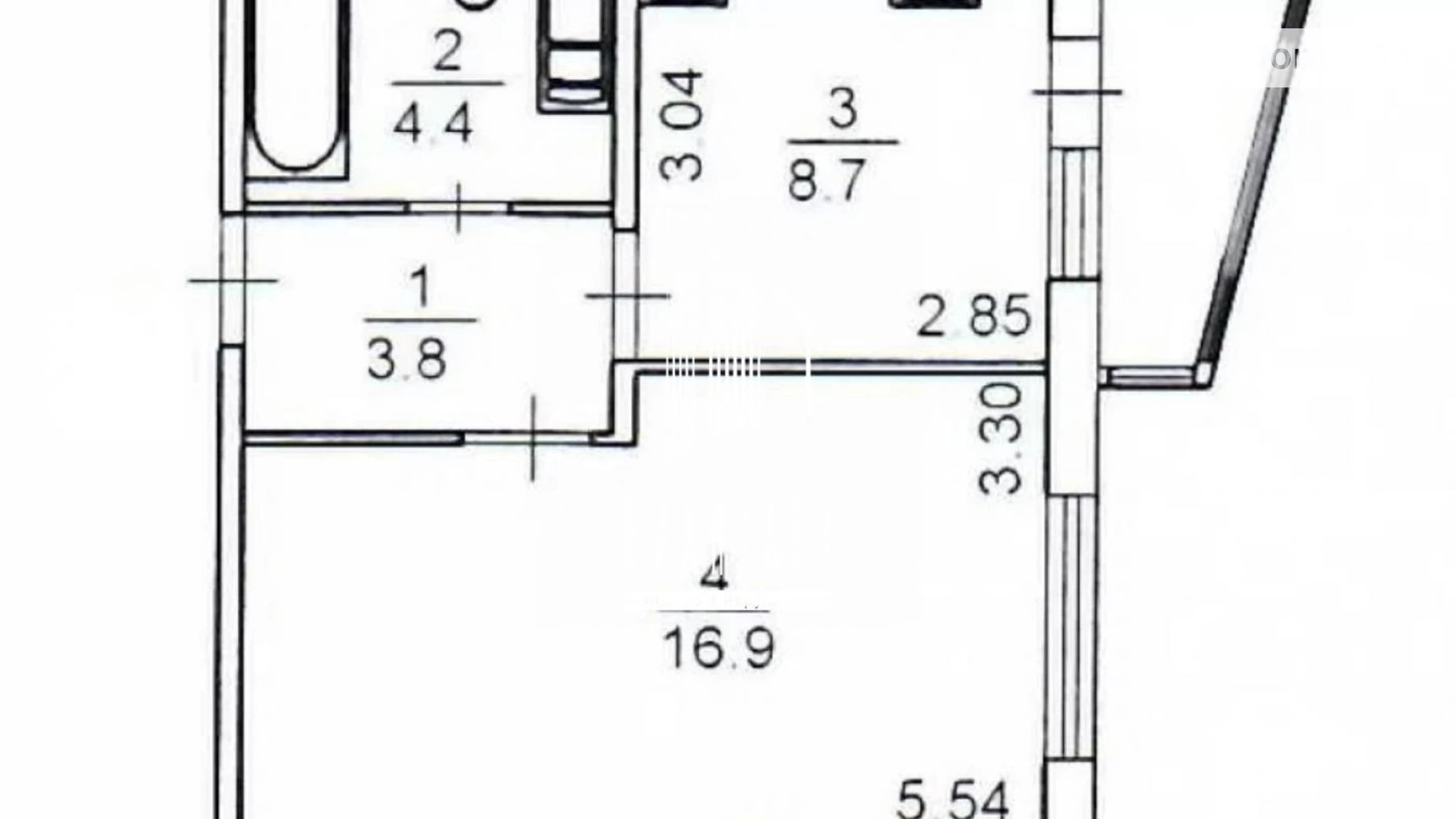 Продается 1-комнатная квартира 36 кв. м в Киеве, ул. Софии Русовой, 7Г - фото 2