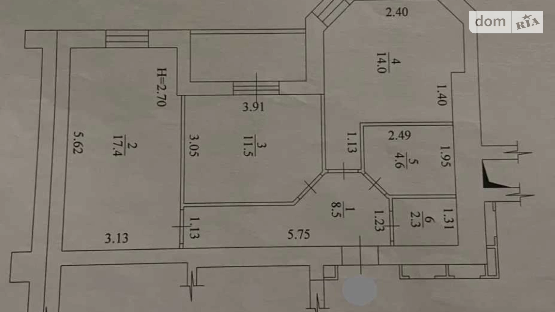 Продається 2-кімнатна квартира 62 кв. м у Харкові, вул. Професорська, 14