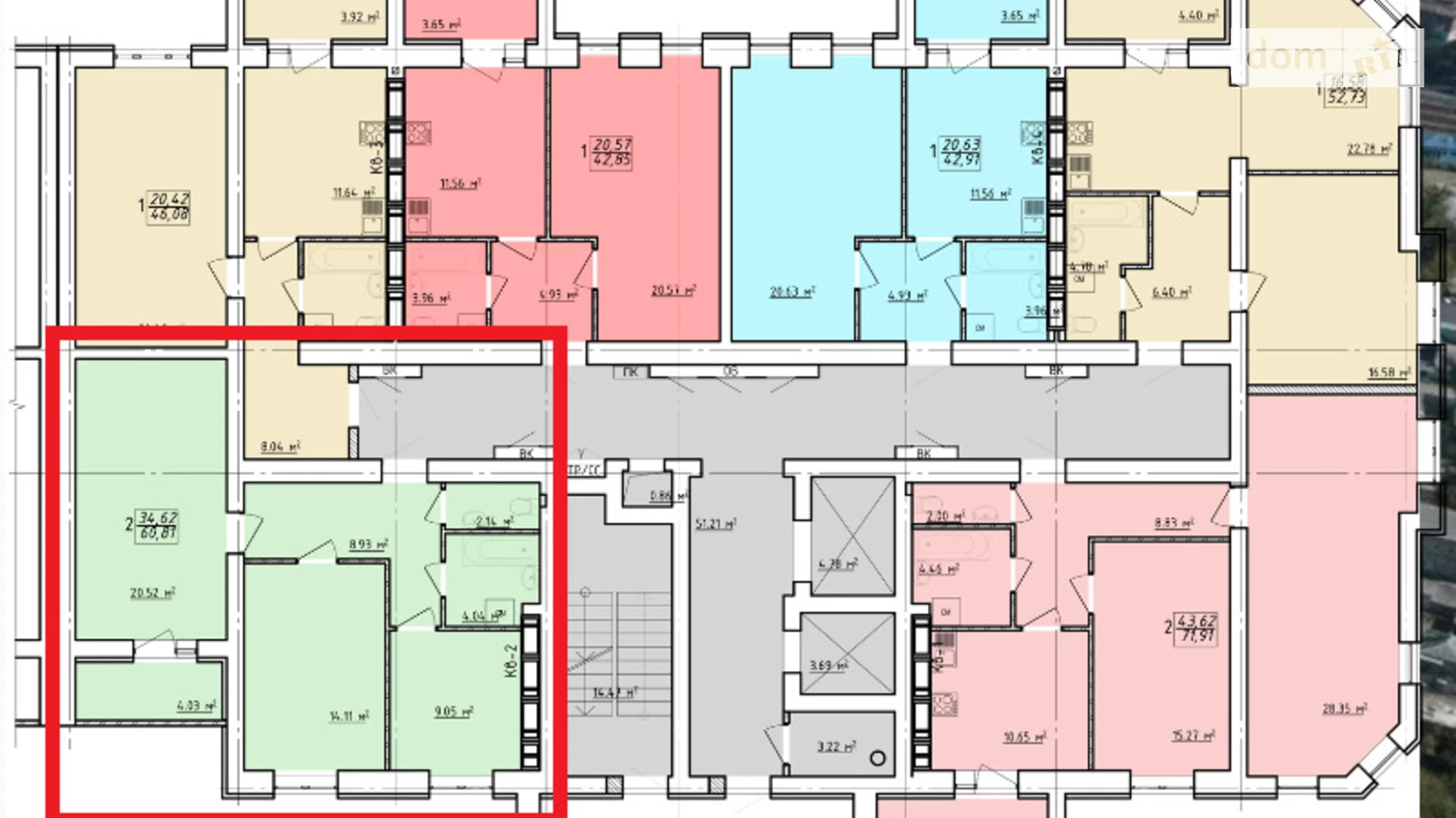 Продается 2-комнатная квартира 60.1 кв. м в Харькове, ул. Заливная, 12 - фото 2