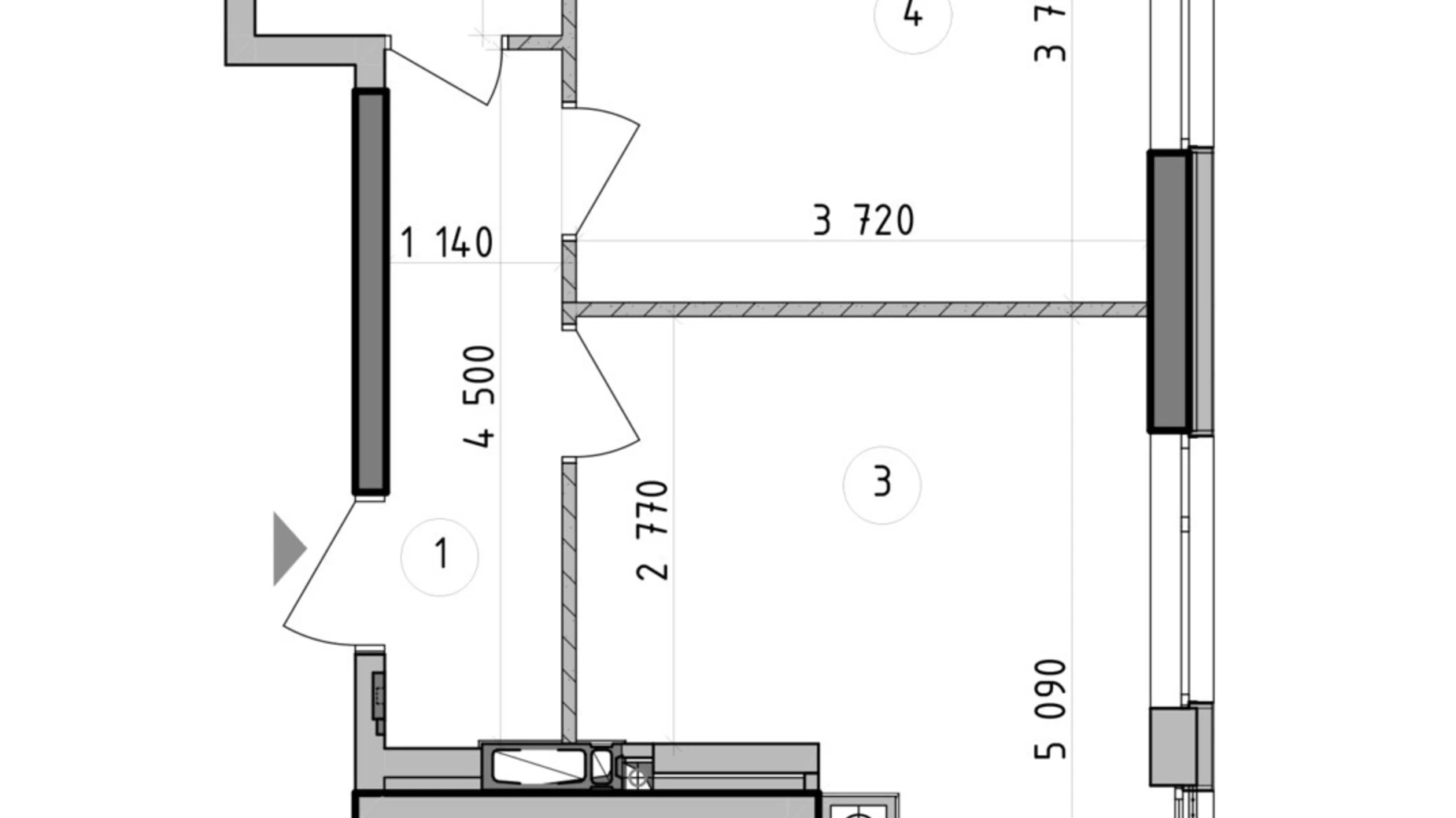 Продается 1-комнатная квартира 36.26 кв. м в Гатном, ул. Оптимистическая, 1 - фото 2