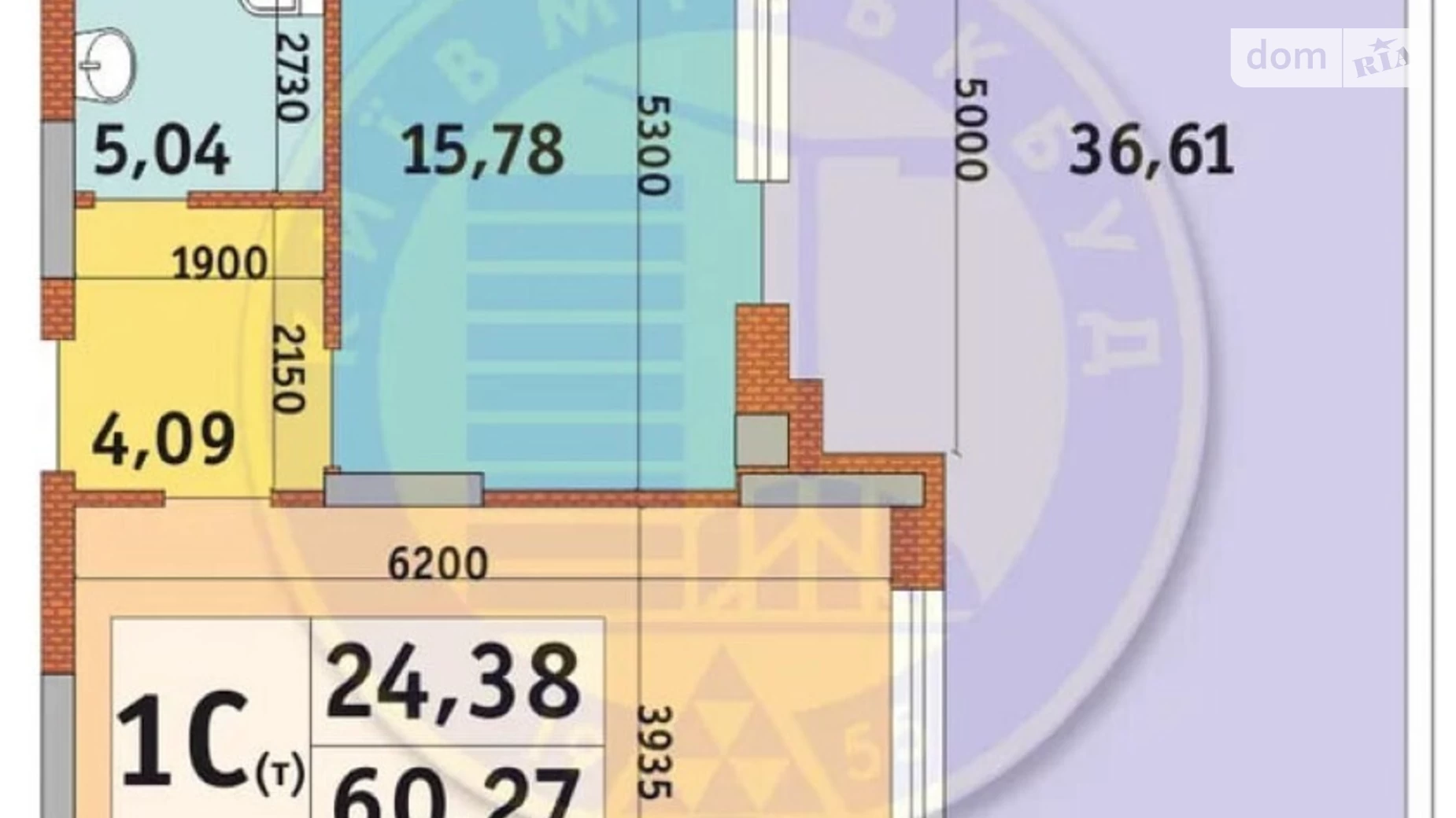 Продається 1-кімнатна квартира 60 кв. м у Києві, вул. Богатирська, 32