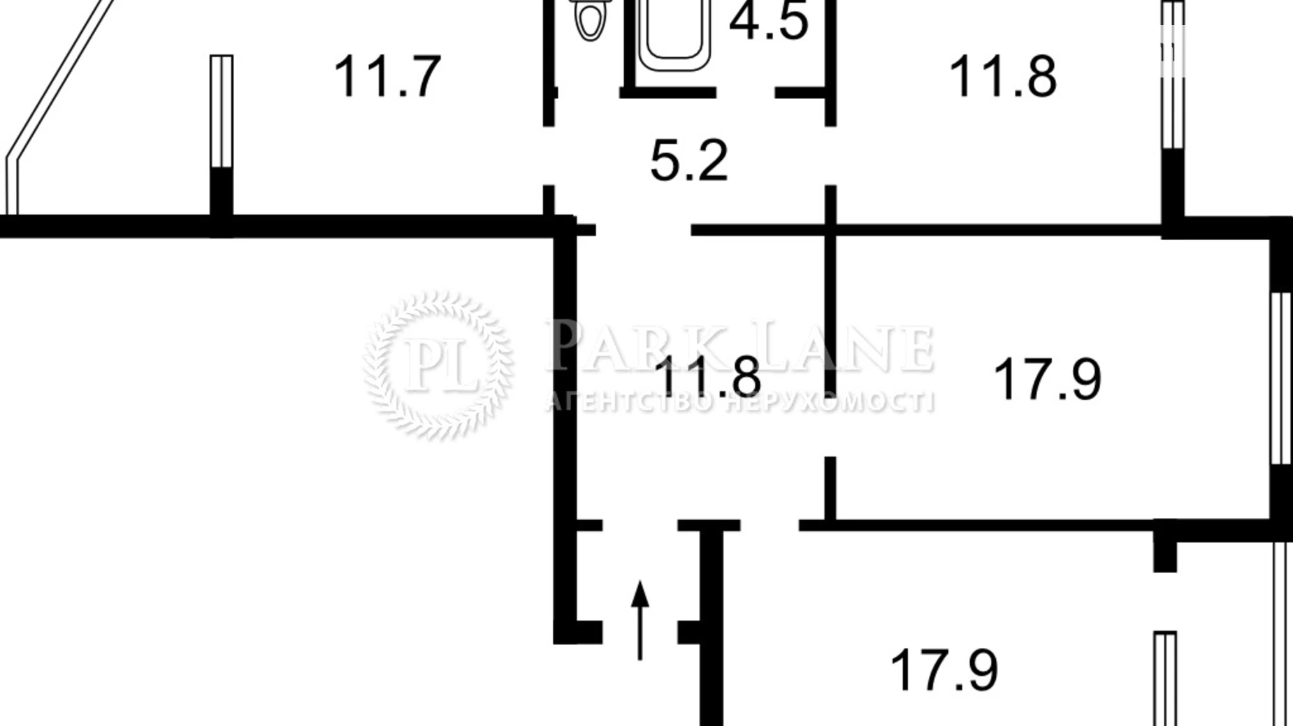 Продается 3-комнатная квартира 90.5 кв. м в Киеве, ул. Милославская, 31Б