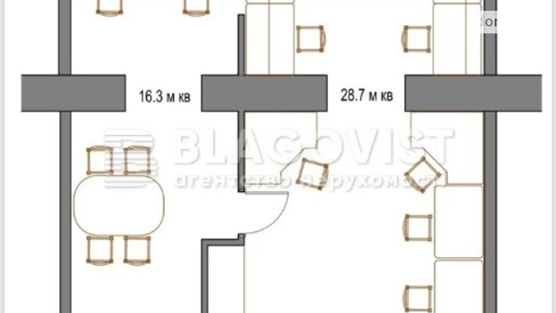 Продається 1-кімнатна квартира 47.3 кв. м у Києві, вул. Вільгельма Котарбінського(Миколи Кравченка), 8