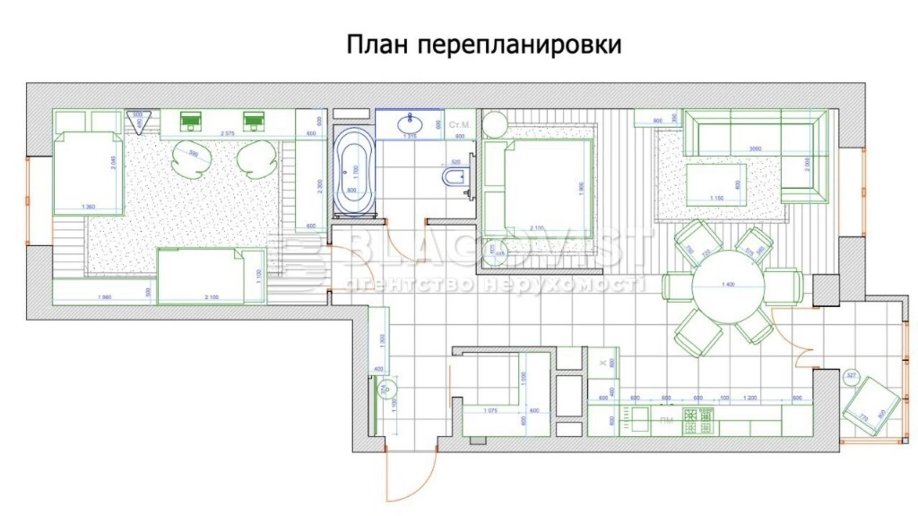 Продается 2-комнатная квартира 74 кв. м в Киеве, ул. Саперное Поле, 12