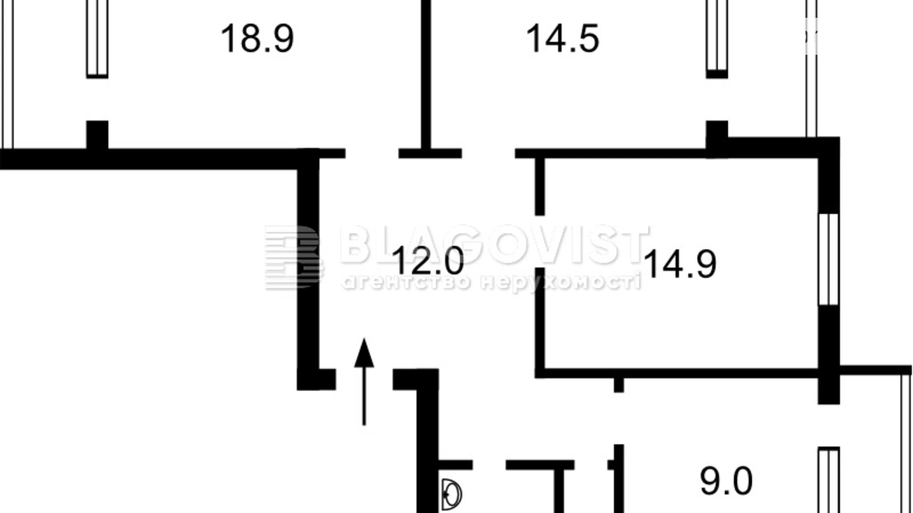 Продается 3-комнатная квартира 81.2 кв. м в Киеве, ул. Новаторов, 22В