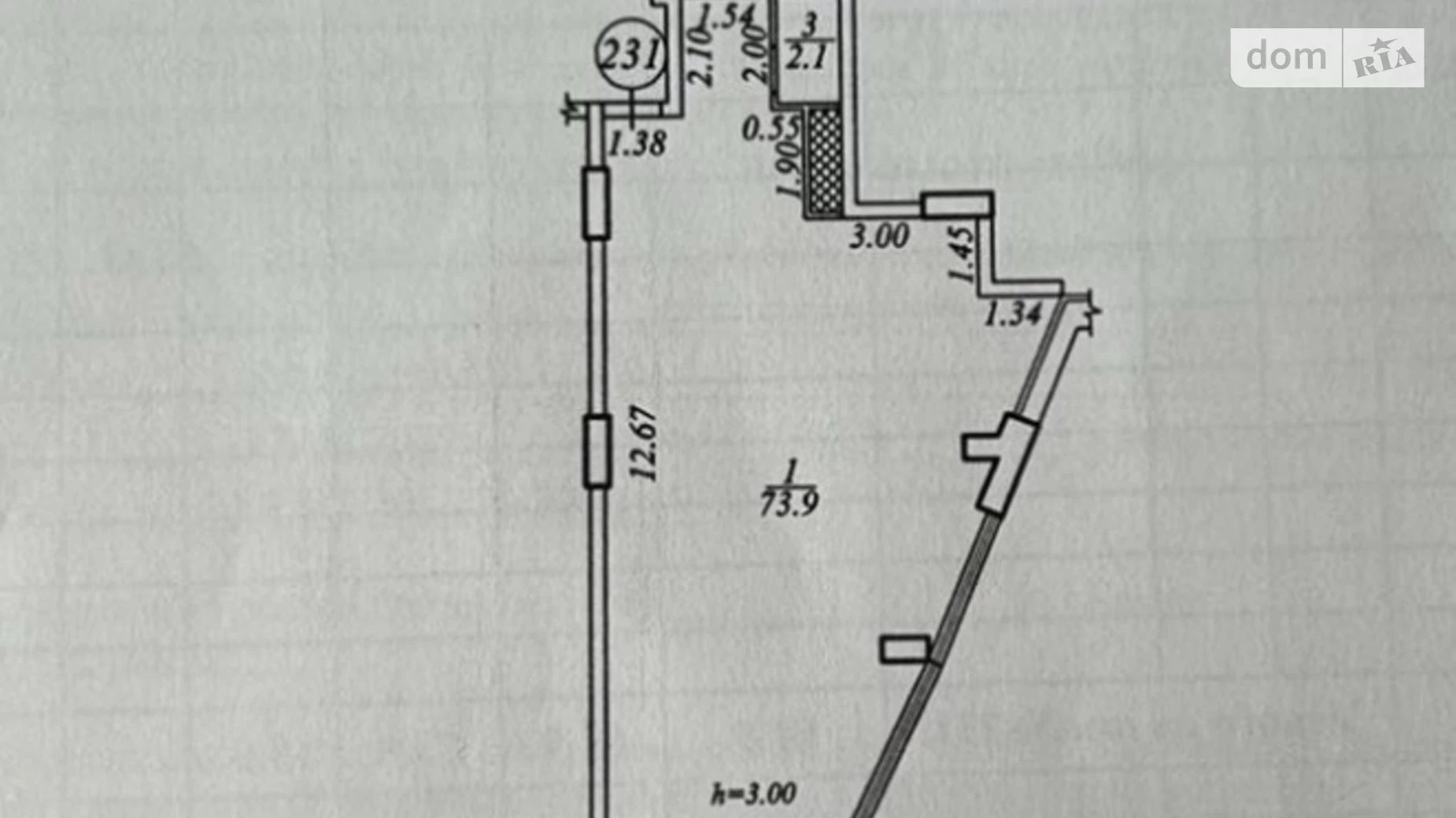 Продается 2-комнатная квартира 82 кв. м в Днепре, ул. Симферопольская, 2К